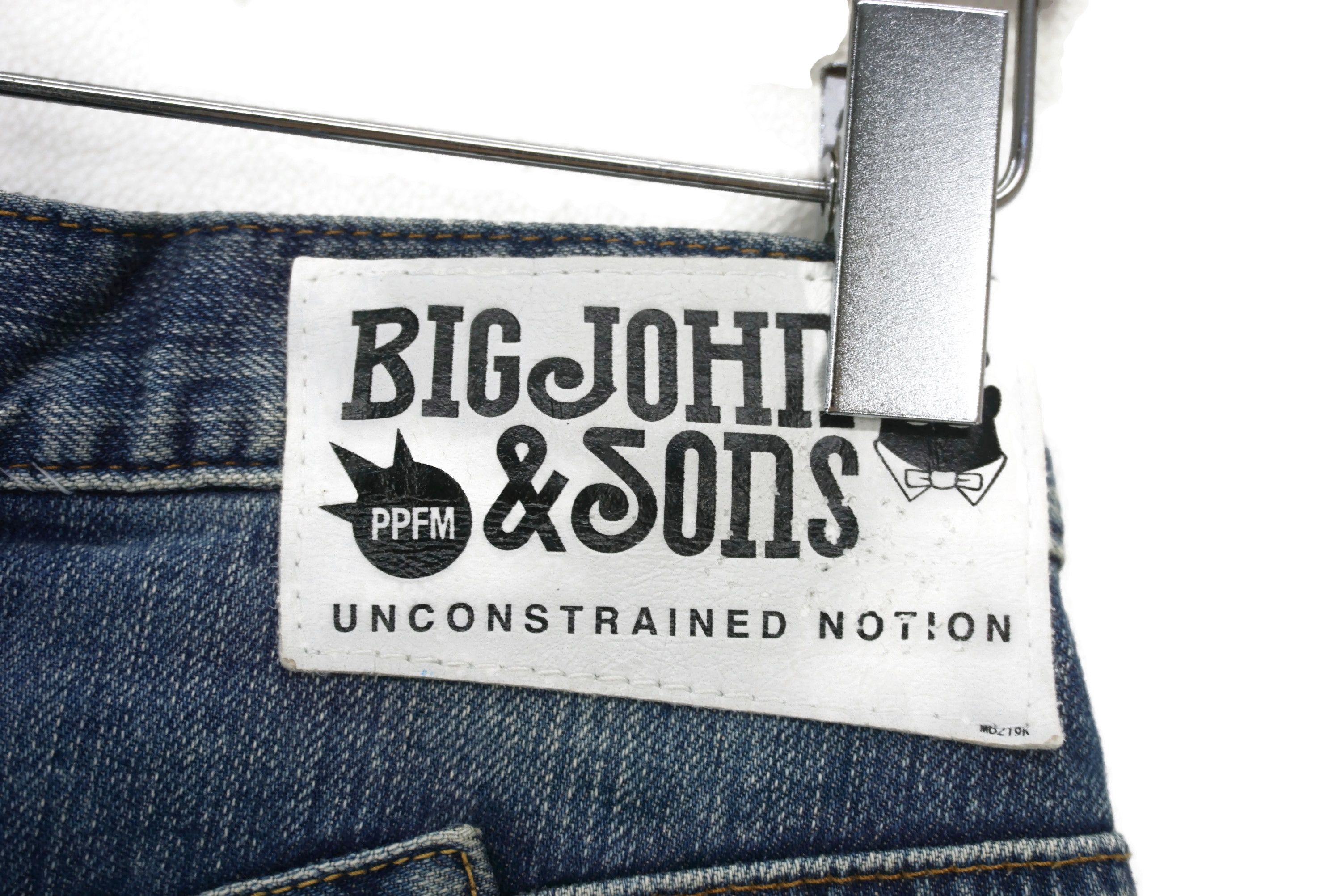 Japanese Brand PPFM x Big John Jeans W31xL33 Buckle Back Slim Skinny Denim Size US 28 / EU 44 - 10 Thumbnail