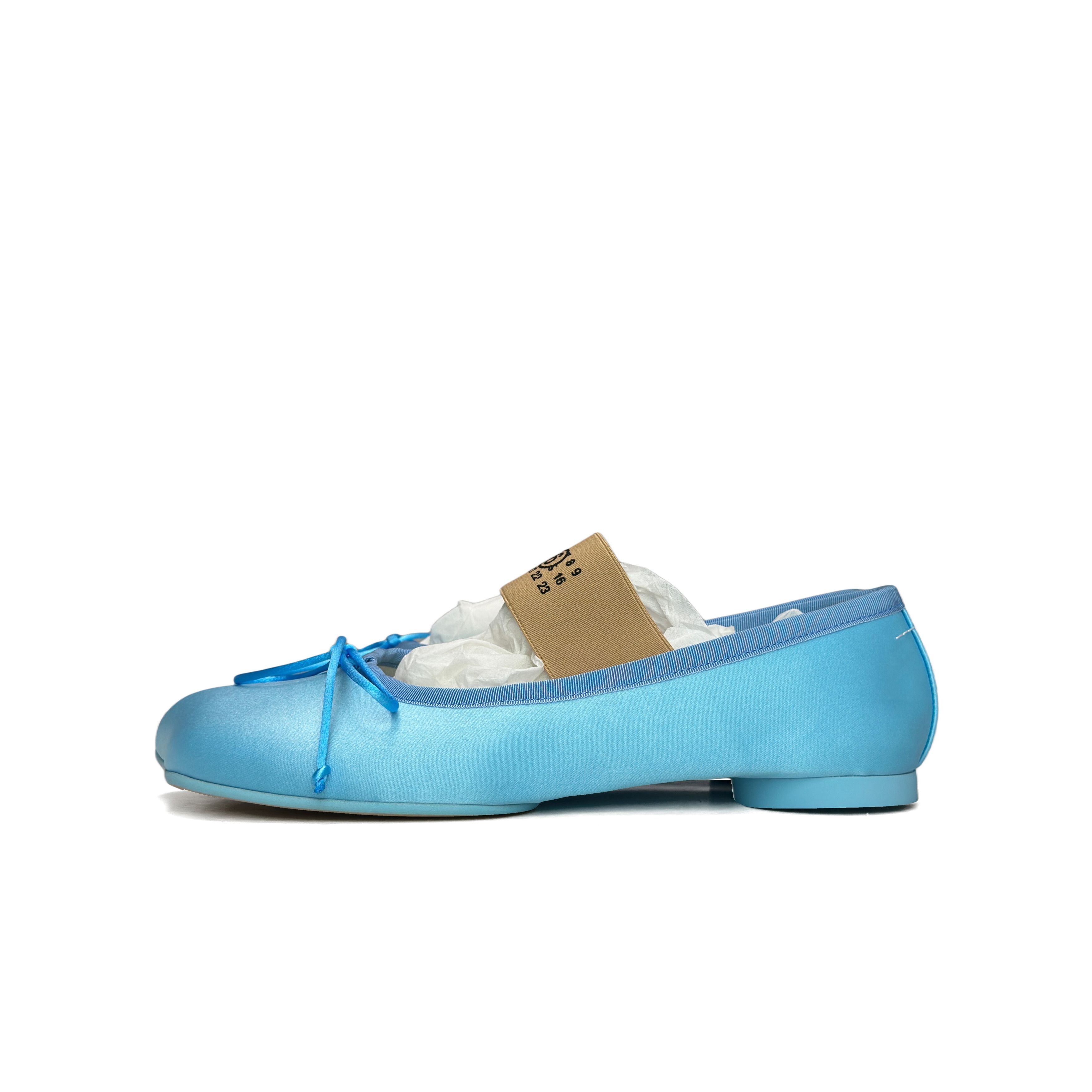 MM6 MM6 Maison Margiela Blue Sateen Ballet Flats Size 39 Size US 9 / IT 39 - 1 Thumbnail