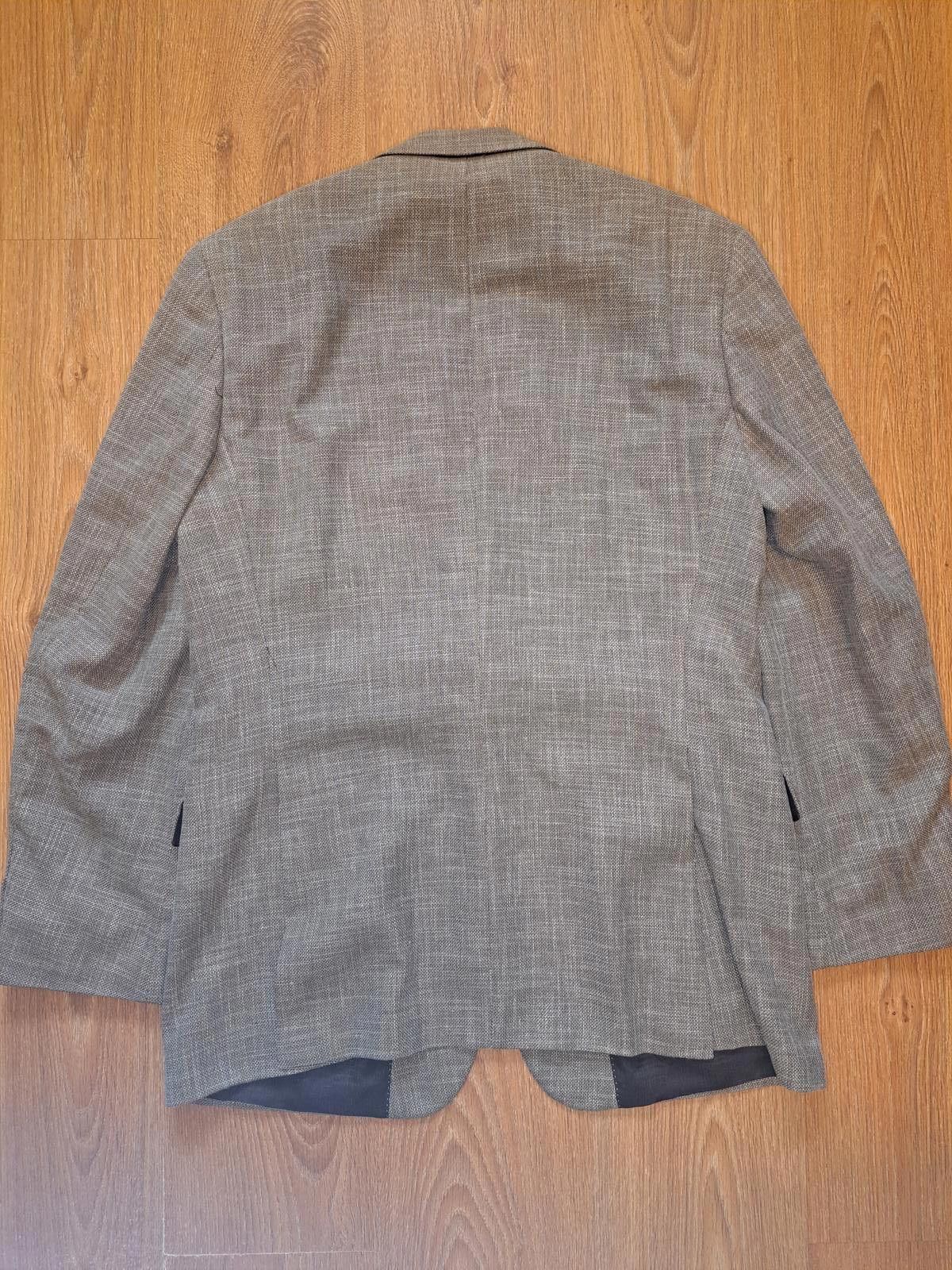 Hugo Boss Hugo Boss Sport Coat Mens 42L Brown Nailhead Wool Linen Size 42L - 12 Thumbnail