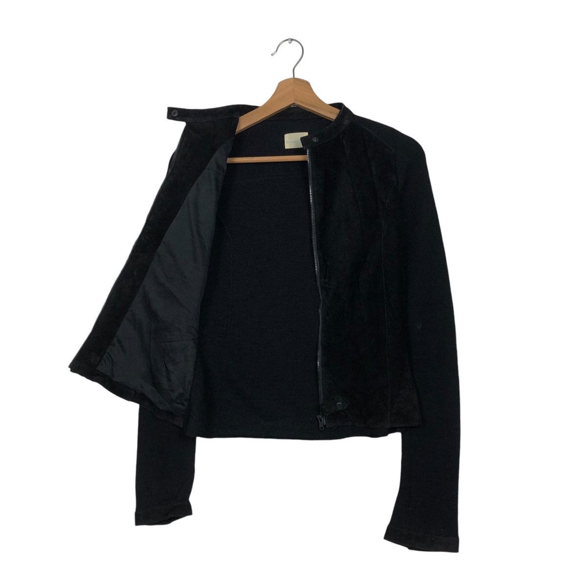 Japanese Brand 📌Cropped Zipper Biker Jacket Torrazzo Donna Size US M / EU 48-50 / 2 - 12 Thumbnail