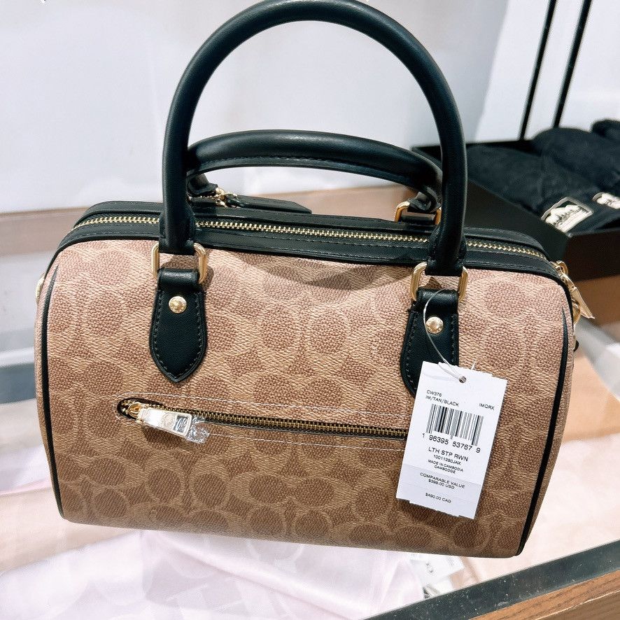 Coach Rowan Satchel Bag In Signature Canvas CW376 Size ONE SIZE - 8 Thumbnail