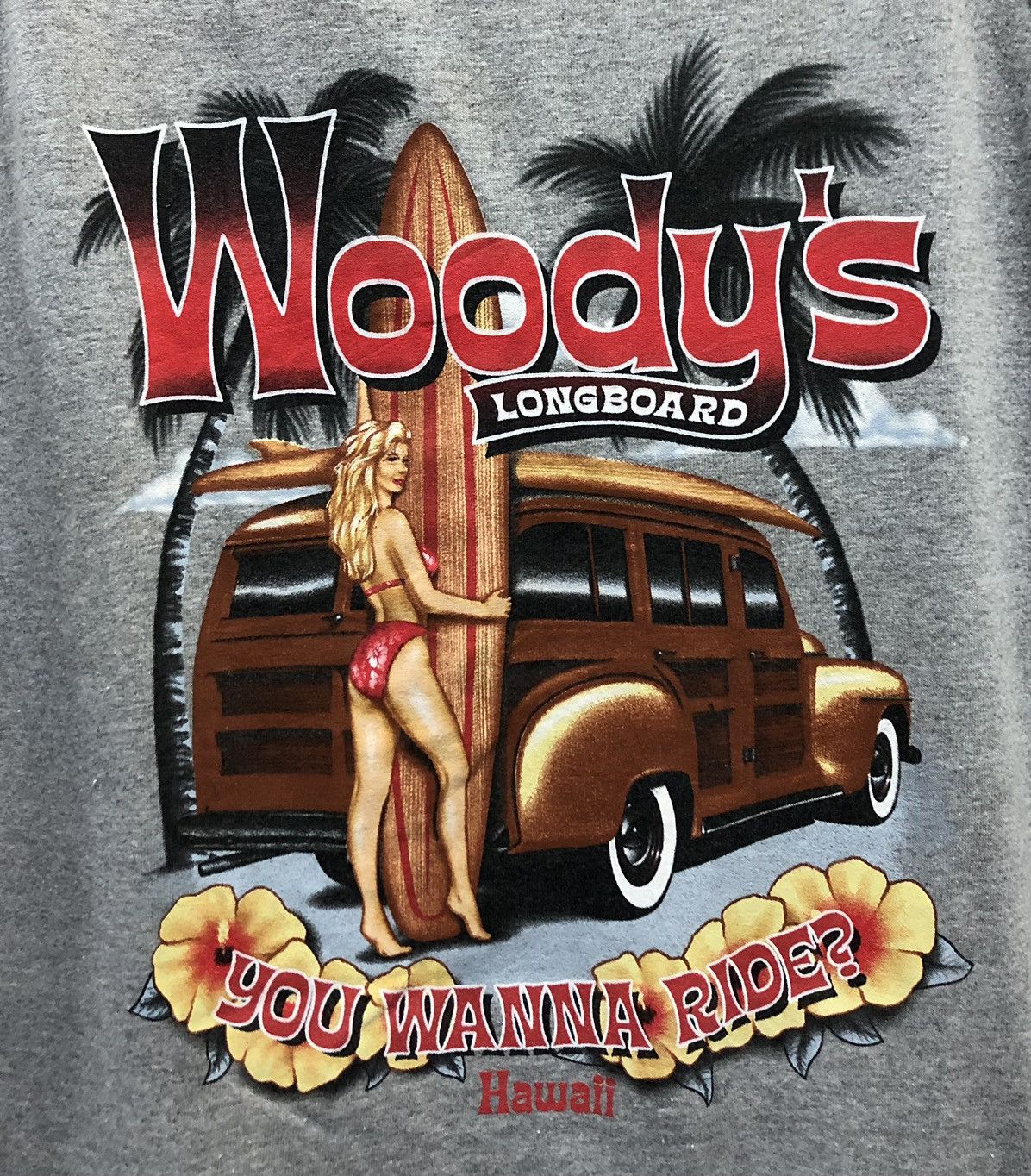 Vintage Vintage Woody's Longboard You Wanna Ride Hawaii Tanktop Size US M / EU 48-50 / 2 - 3 Thumbnail