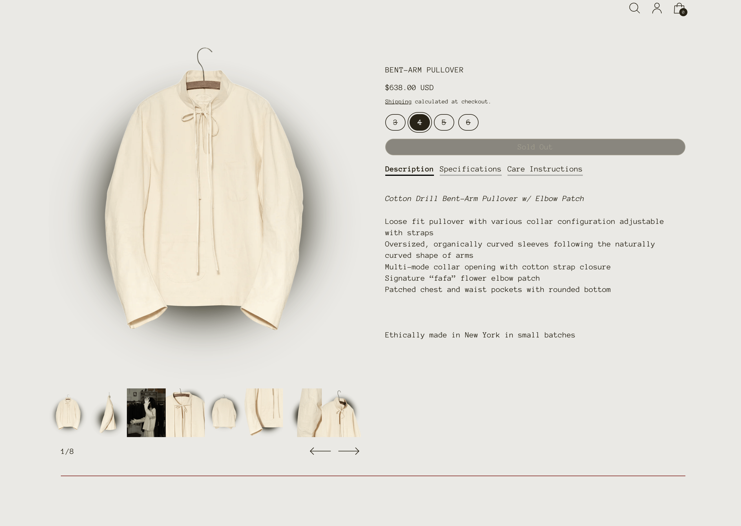 Other Wenjue Lu Cotton Bent-Arm Pullover (New) Size US XL / EU 56 / 4 - 2 Thumbnail