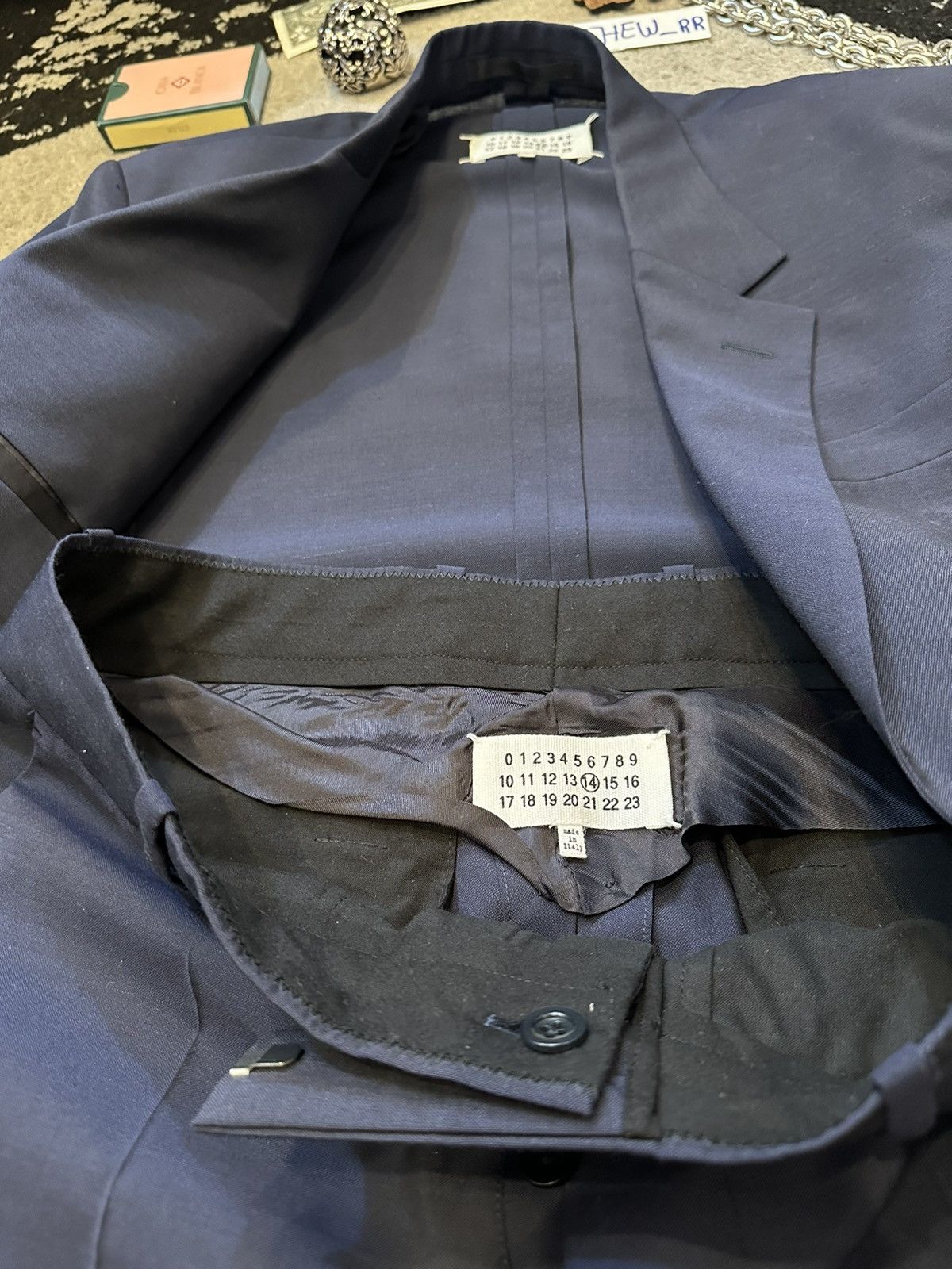 Maison Margiela Maison Margiela Blue Linen Suit Size 36S - 6 Thumbnail