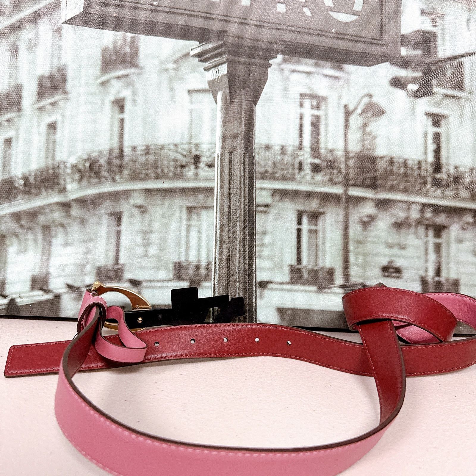 Coach Coach Belt 2775 Iconic C Logo Buckle Glitter Glittering Pink Size ONE SIZE - 2 Thumbnail