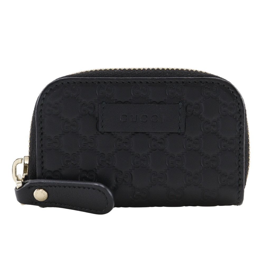 Gucci Gucci Gucci GG Micro Shima Leather Coin Case Leather Coin Case 449896 DUTY FREE for USA Size ONE SIZE - 1 Thumbnail