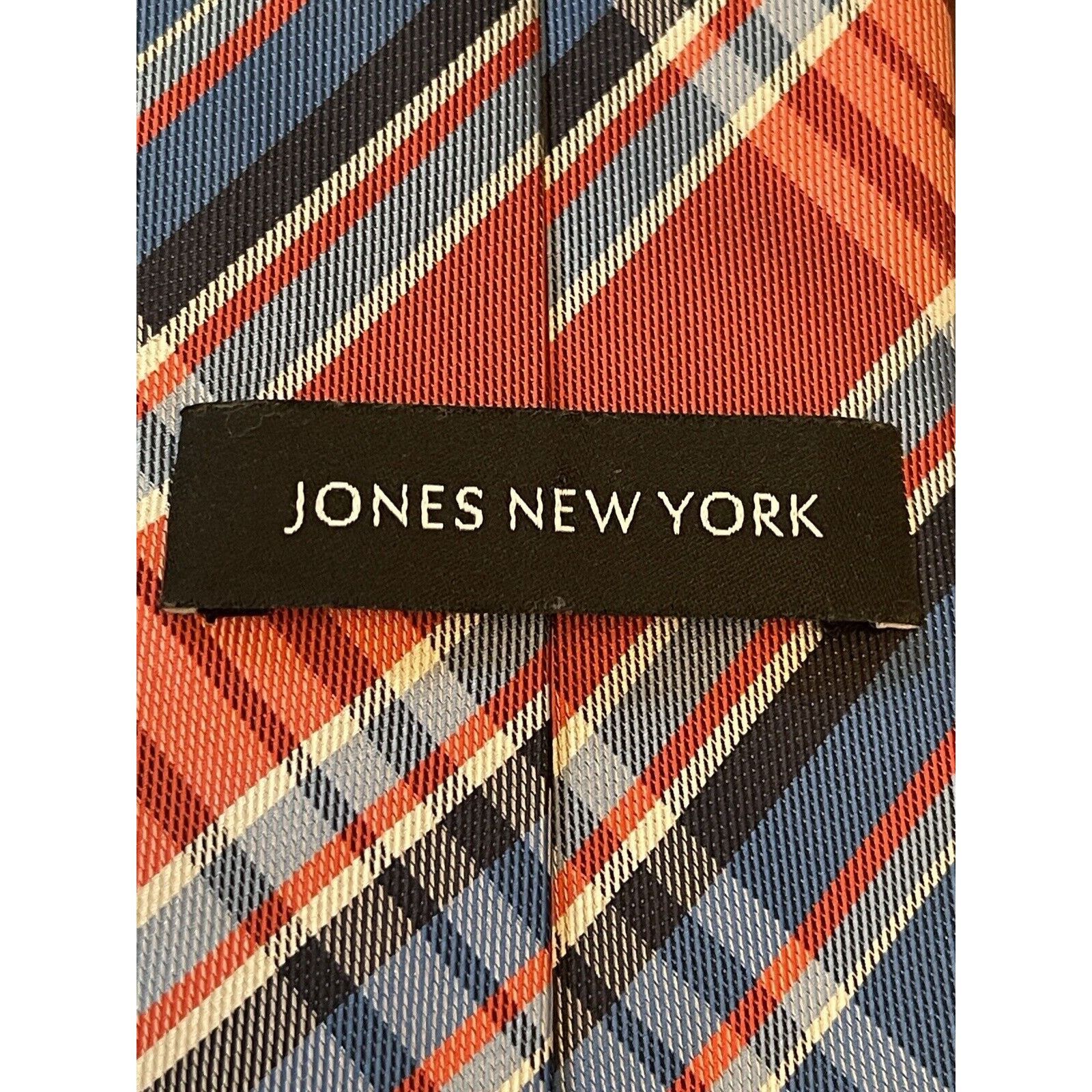 Jones New York Jones New York Red Blue 100% Polyester Tie Made In China Size ONE SIZE - 8 Thumbnail