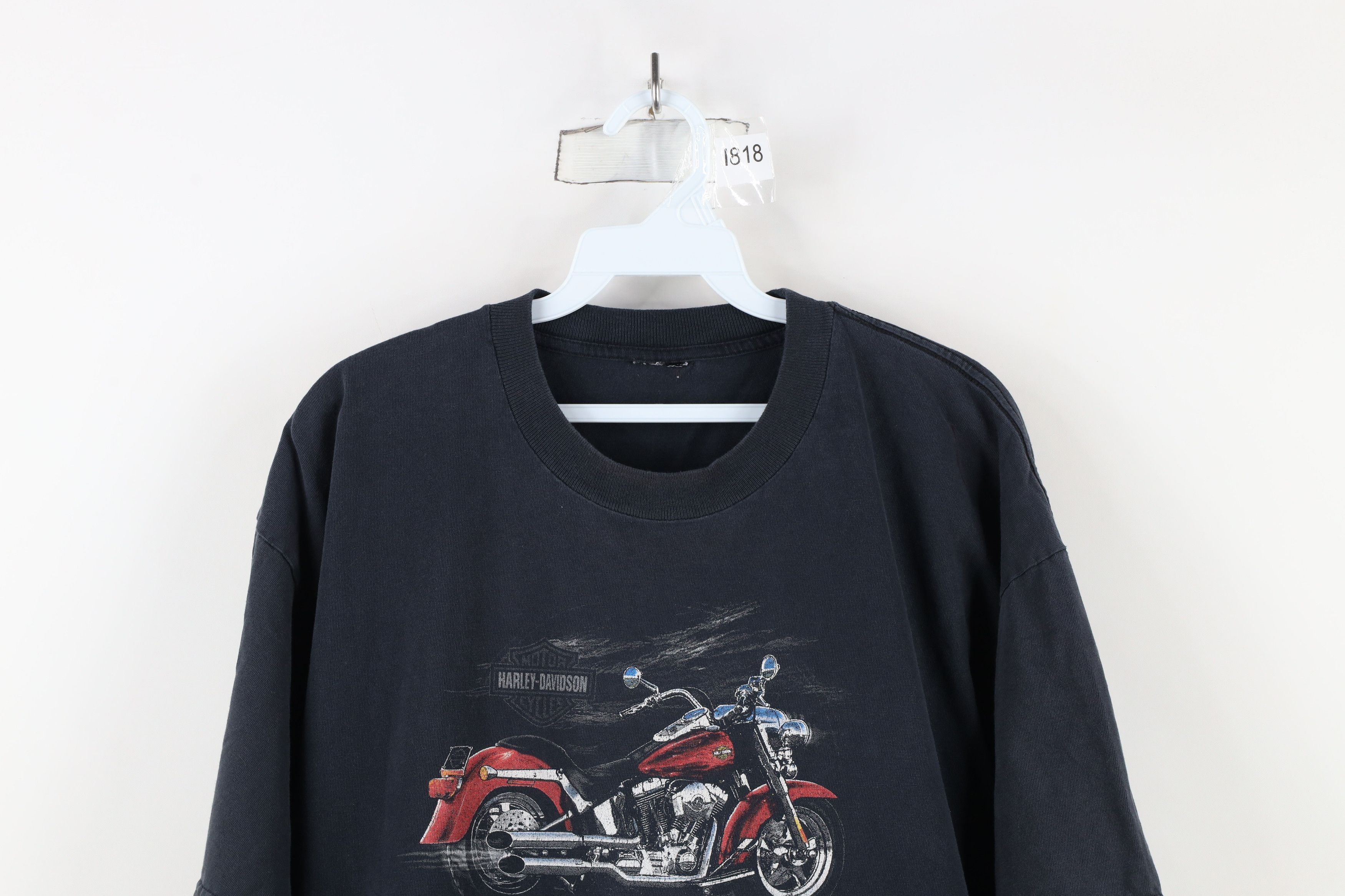 Harley Davidson × Vintage Vintage Y2K 2004 Harley Davidson Tribal Fire Flames T-Shirt Size US XL / EU 56 / 4 - 2 Thumbnail