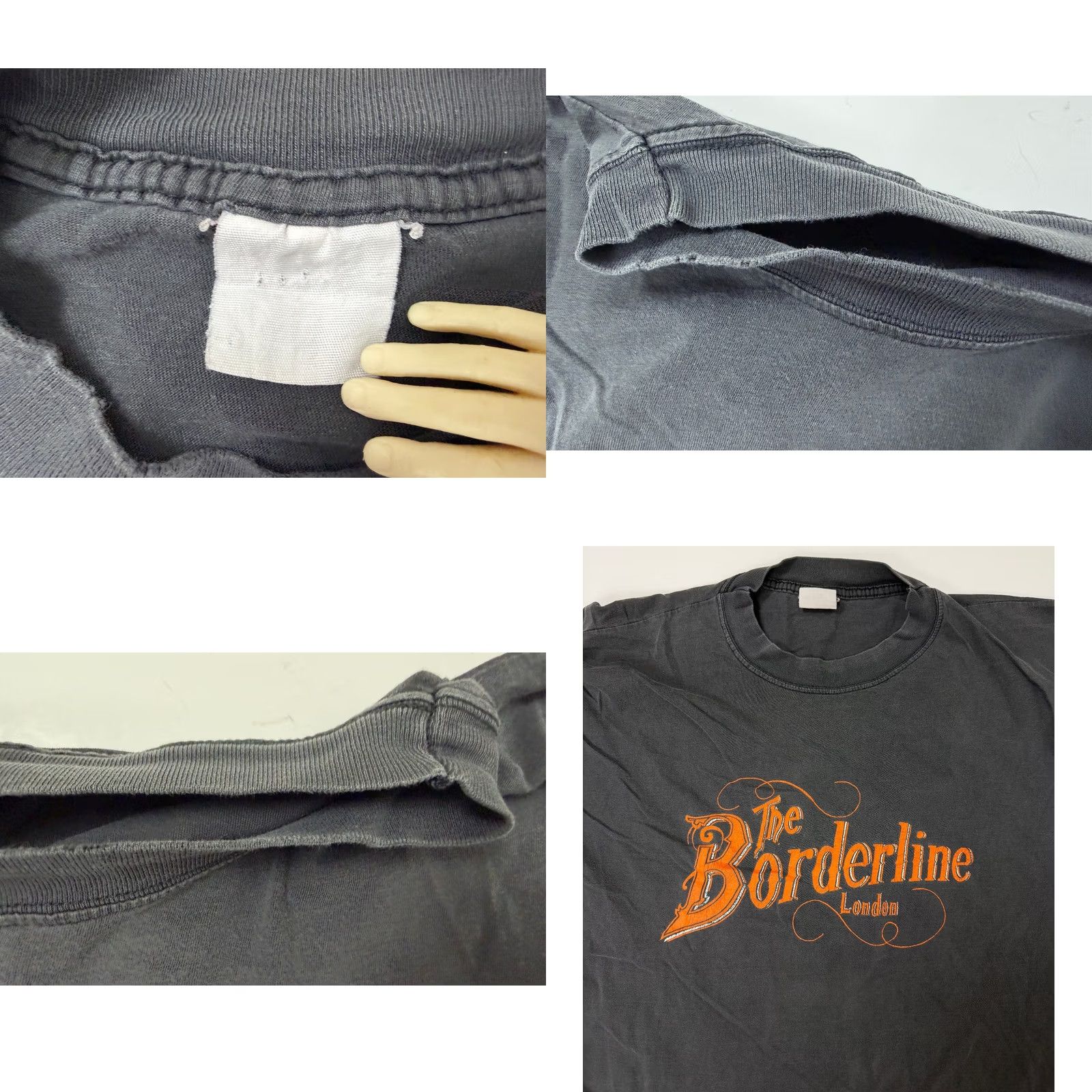 Avenue VINTAGE The Borderline London Shirt XL Concert Grunge Y2K Mens T-Shirt Black 90s Music Streetwear Size US XL / EU 56 / 4 - 9 Thumbnail