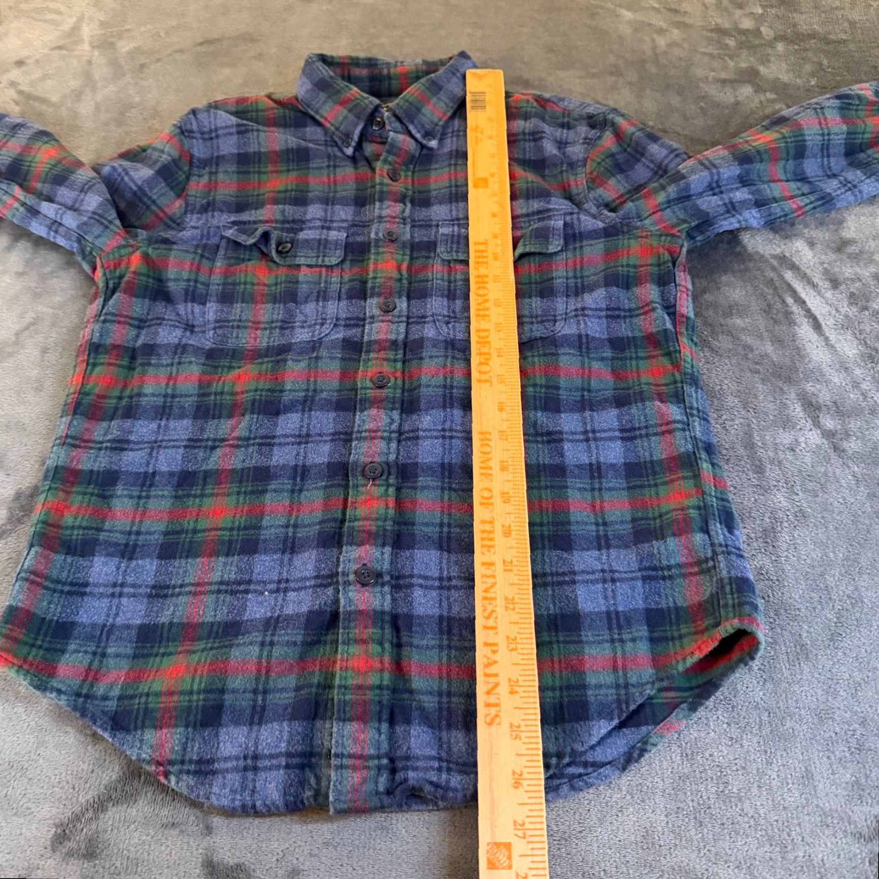 Abercrombie & Fitch Abercrombie & Fitch Flannel Shirt Button Up Plaid Blue Green Red Mens Small Size US S / EU 44-46 / 1 - 7 Thumbnail