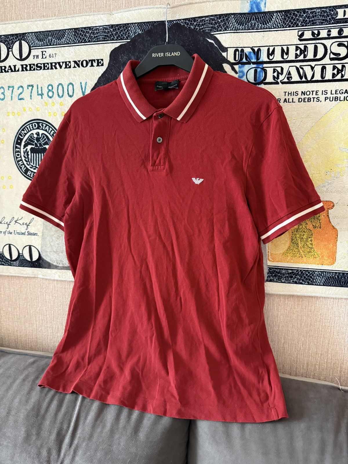 Emporio Armani Emporio Armani Classic Polo Shirt Size US L / EU 52-54 / 3 - 3 Thumbnail