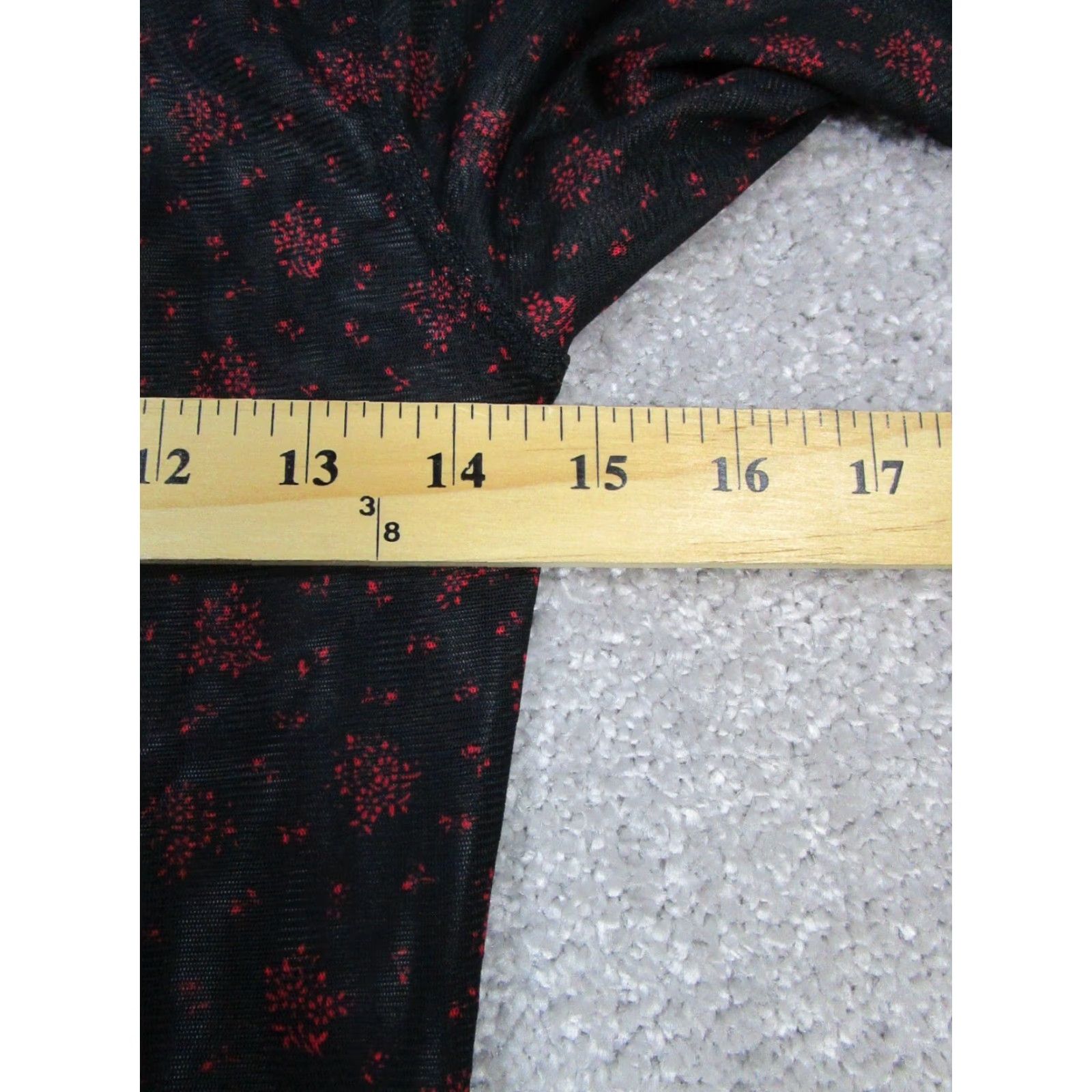 Madewell Madewell Shirt Womens XS Black Red Floral Button Up Blouse Size XS / US 0-2 / IT 36-38 - 6 Thumbnail