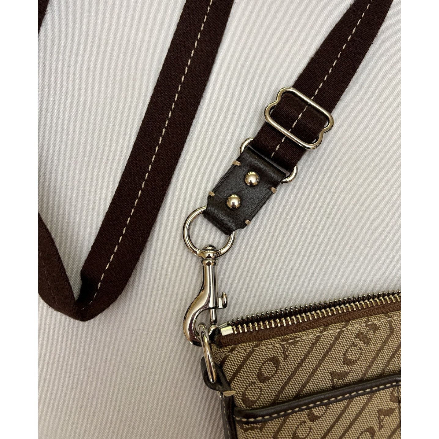 Coach COACH Signature Stripe Adjustable Strap Crossbody Bag Purse Size ONE SIZE - 5 Thumbnail