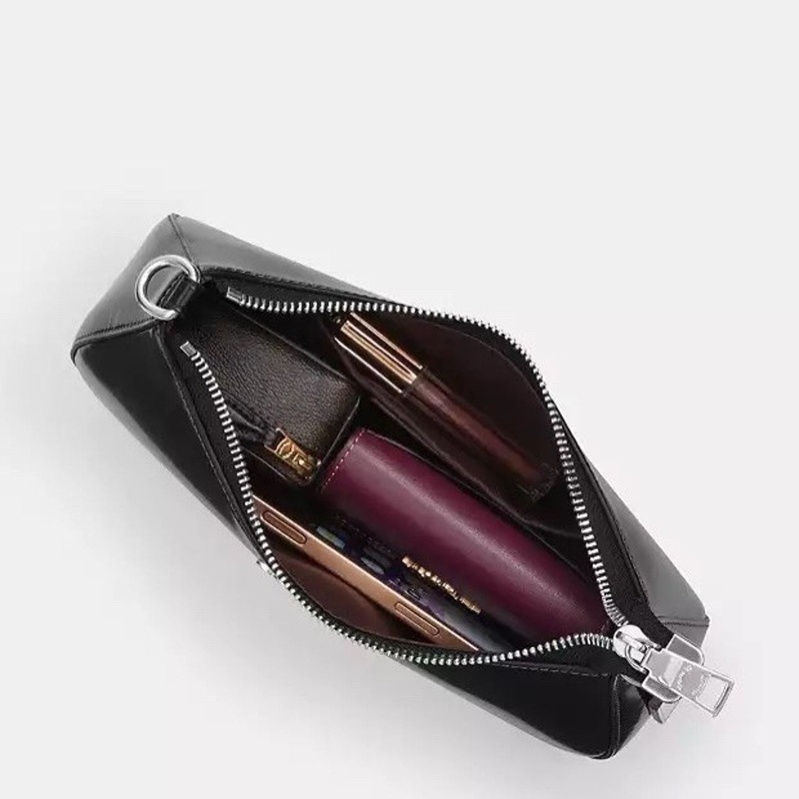 Coach NWT Coach Teri Shoulder Bag Crossbody Leather Black CV938 Size ONE SIZE - 12 Thumbnail