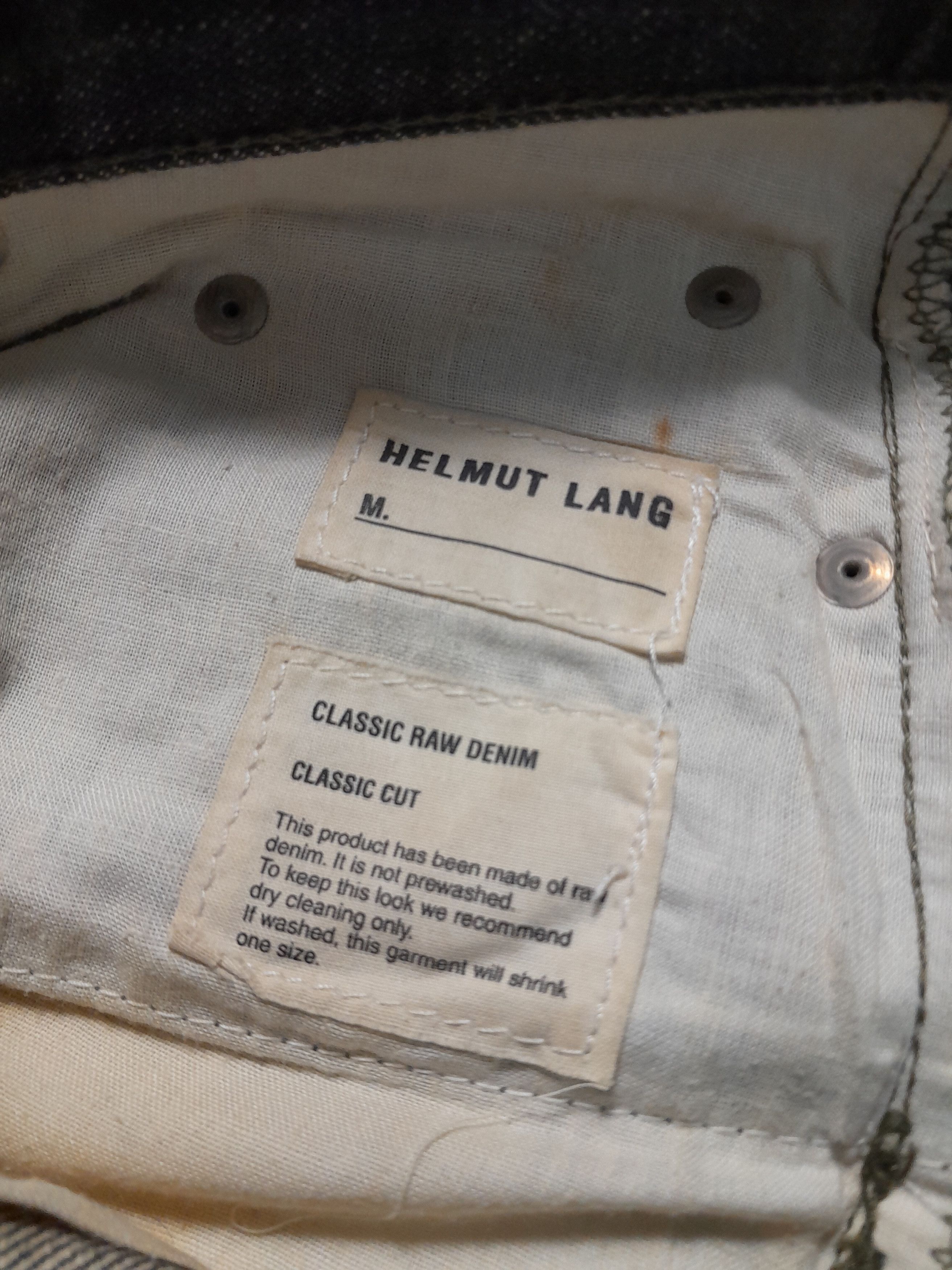 Helmut Lang Helmut Lang Vintage Classic Raw Denim SS 04 Size US 31 - 11 Thumbnail