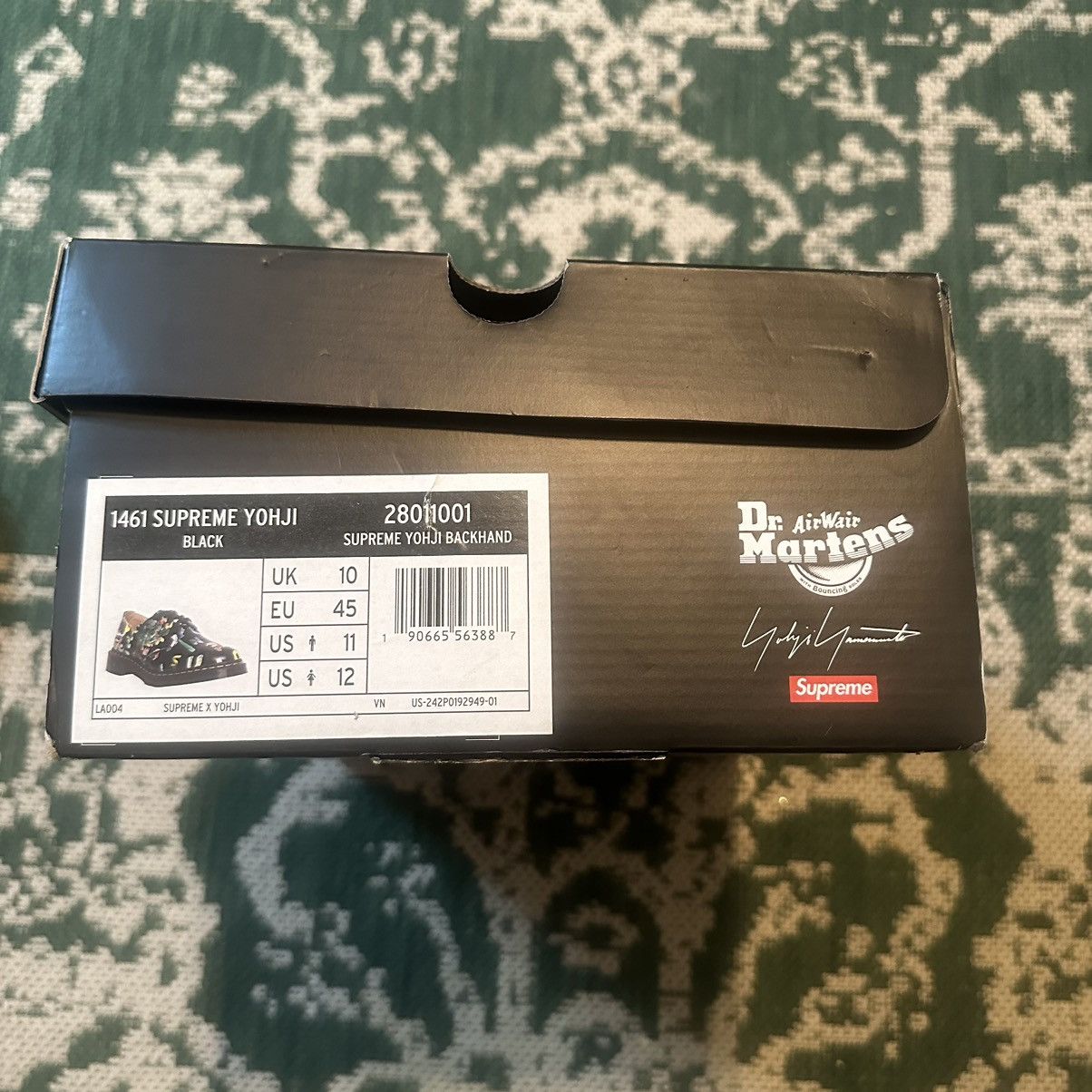 Dr. Martens × Supreme Supreme Dr Martin Yohji Black Size US 11 / EU 44 - 8 Thumbnail