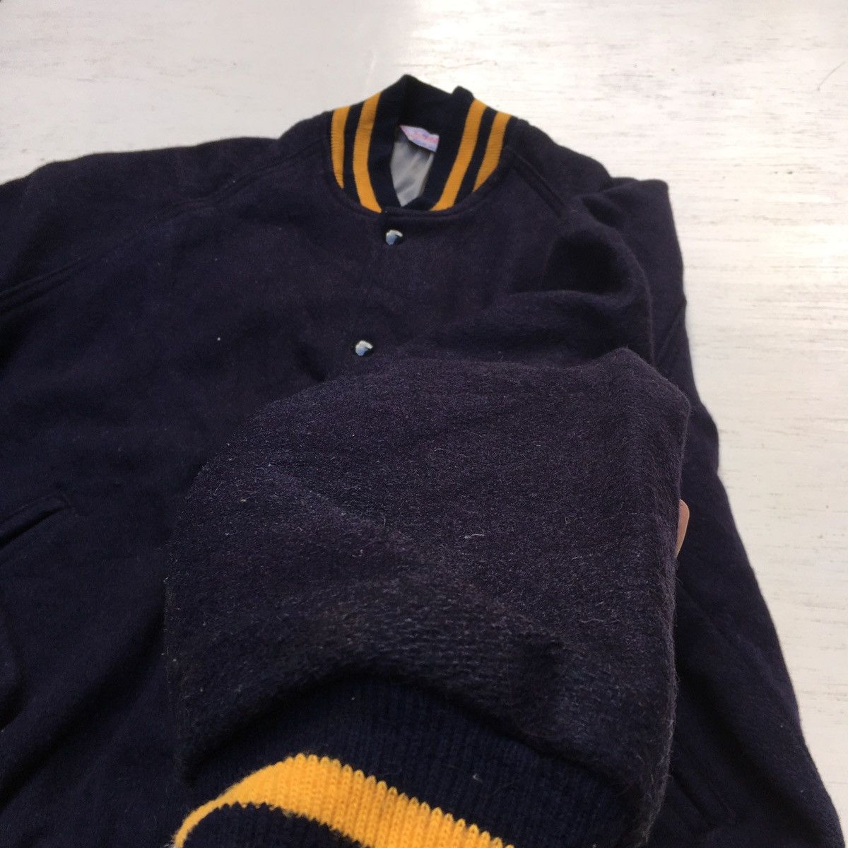 Vintage Vintage Michigan Wool Varsity Jacket Gem Sportswear Size US L / EU 52-54 / 3 - 11 Thumbnail