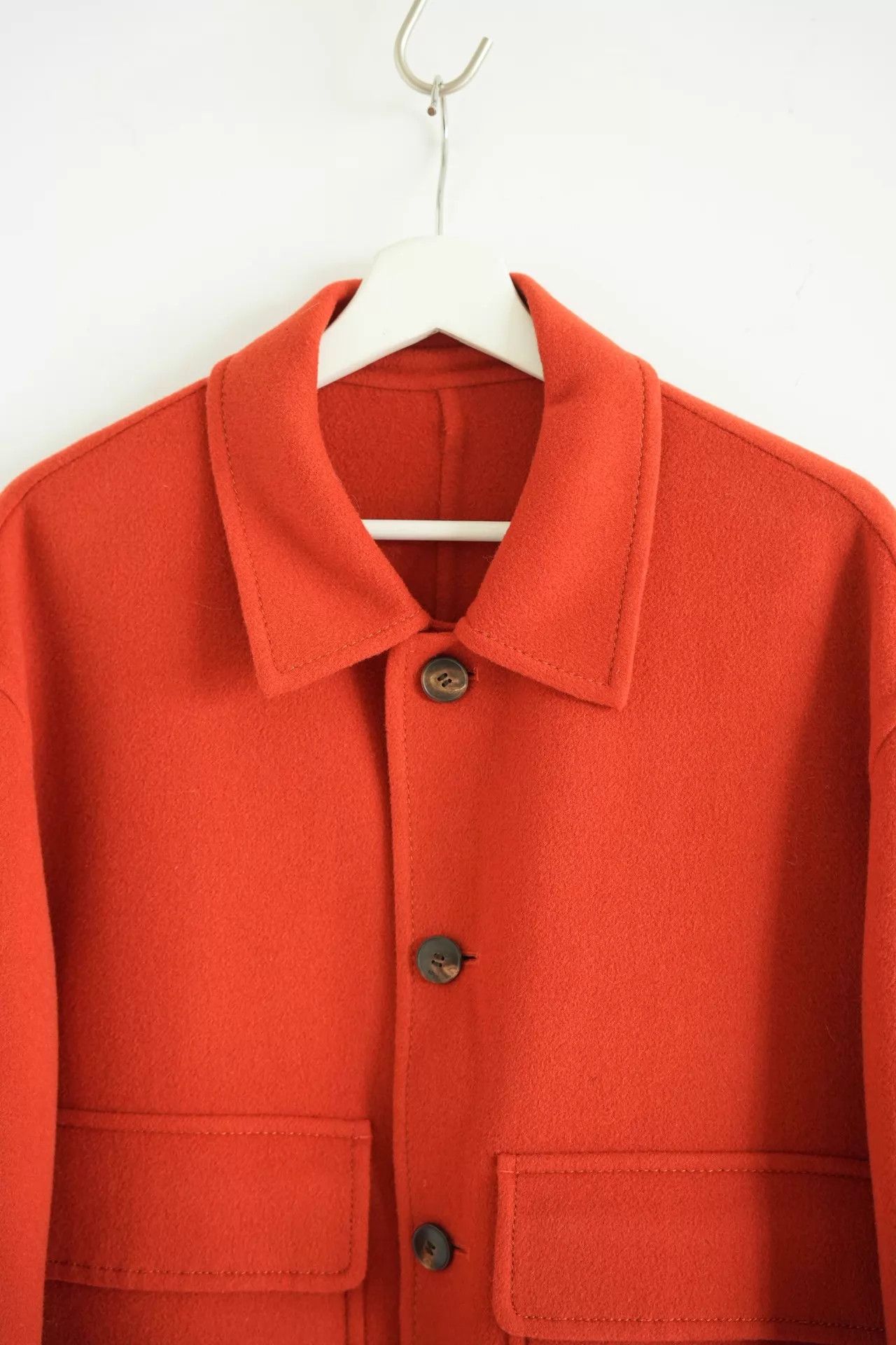 AMI Ami Coral Double-Pocket Wool-Cashmere Jacket Sz 50 Size US M / EU 48-50 / 2 - 3 Thumbnail