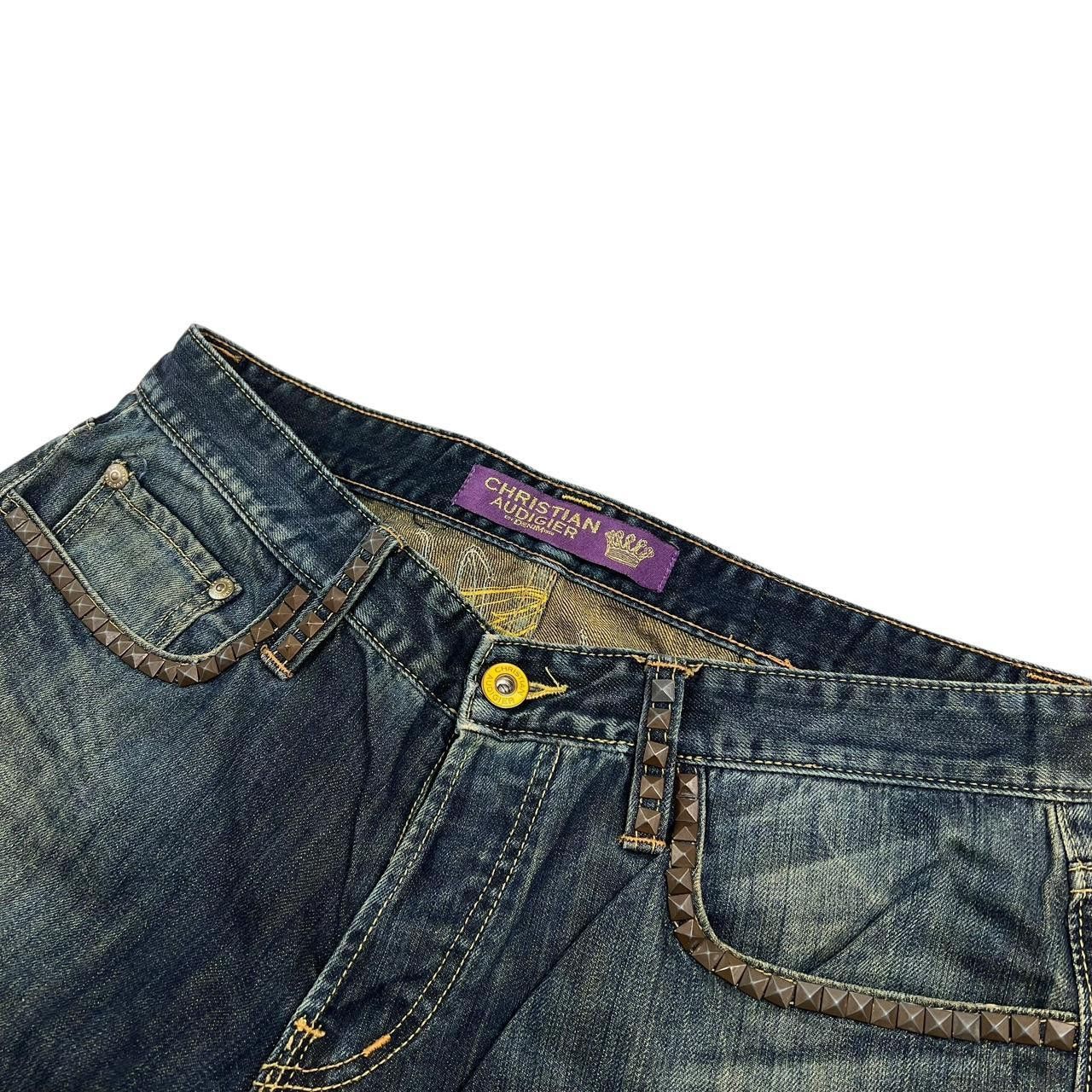 Christian Audigier Vintage Christian Audigier Embroidered Jeans - Waist: 36” Size US 36 / EU 52 - 5 Thumbnail