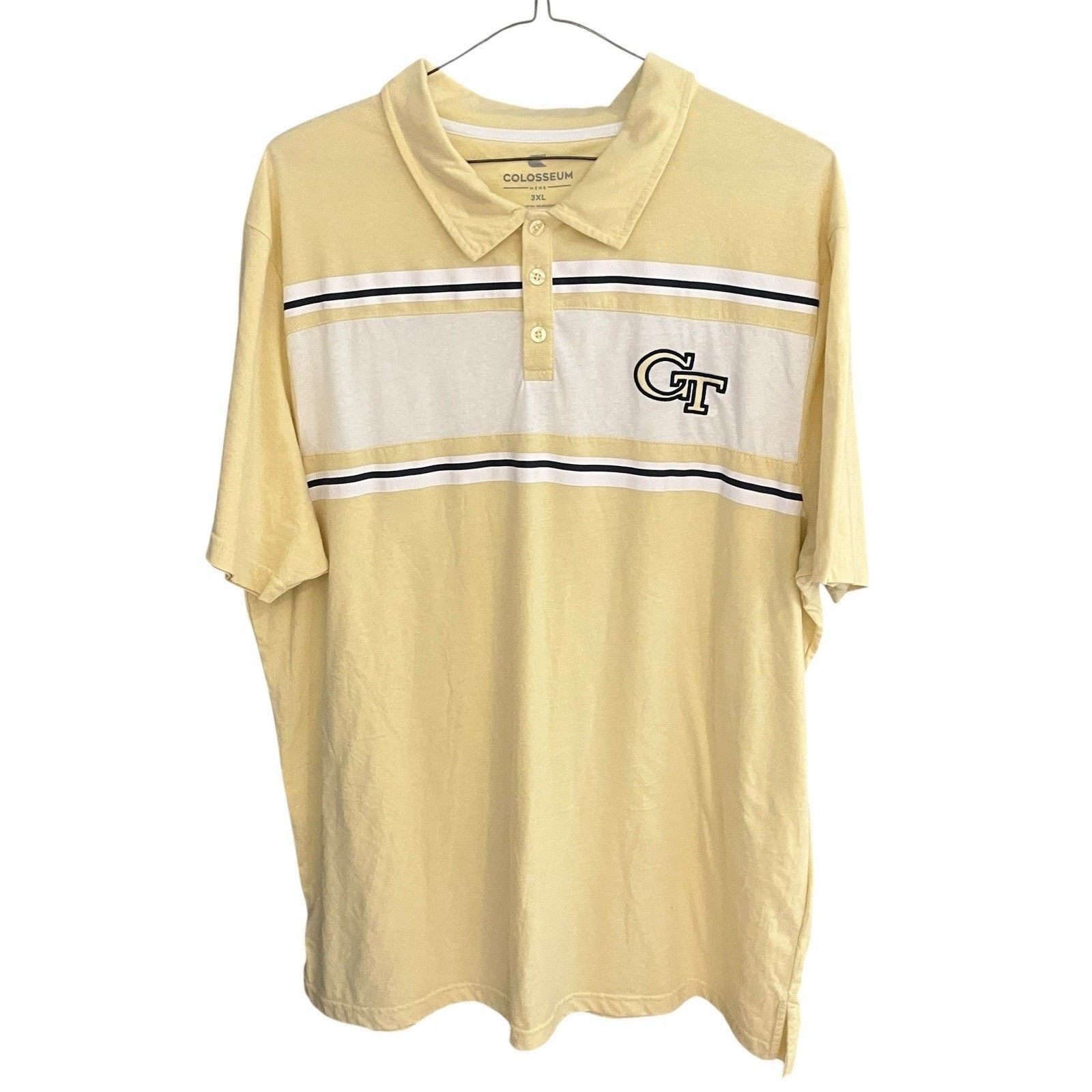 Colosseum Athletics Colosseum Men's 3XL yellow Georgia Tech YellowJackets polo Size US XXL / EU 58 / 5 - 1 Thumbnail