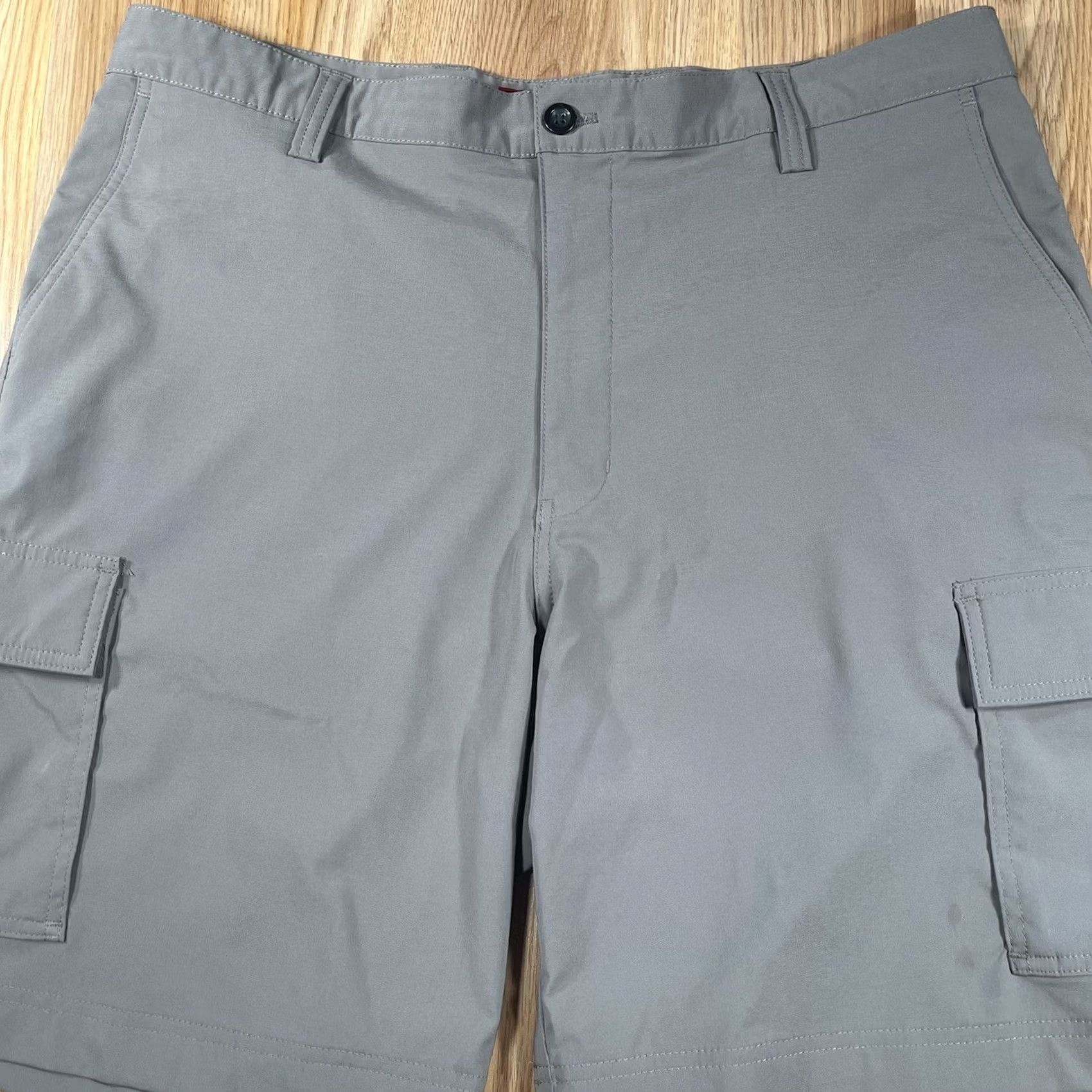Chaps Chaps Shorts Mens Size 38 Green Cargo Utility Khaki Stretch Flat Front Pockets Size US 38 / EU 54 - 2 Thumbnail