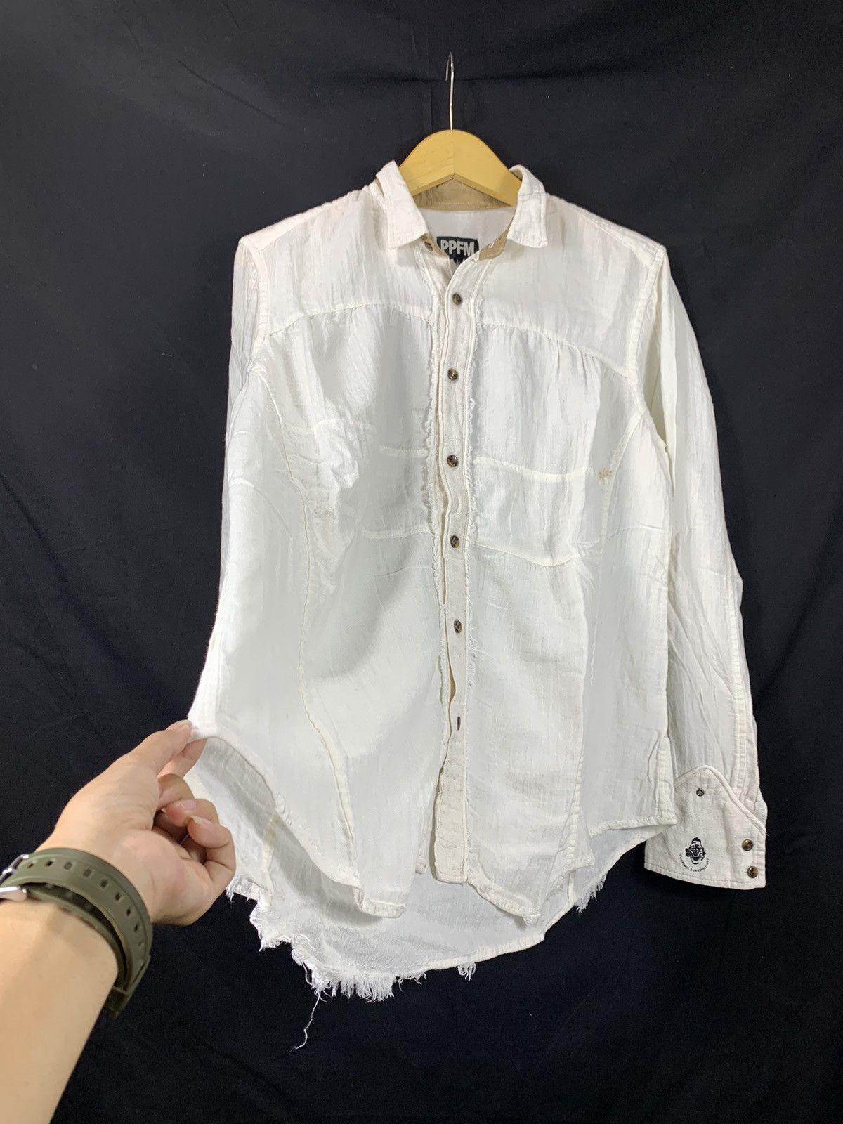 PPFM SICK JAPANESE PPFM TIE BUTTON SHIRT PUNK STYLE Size US L / EU 52-54 / 3 - 3 Thumbnail