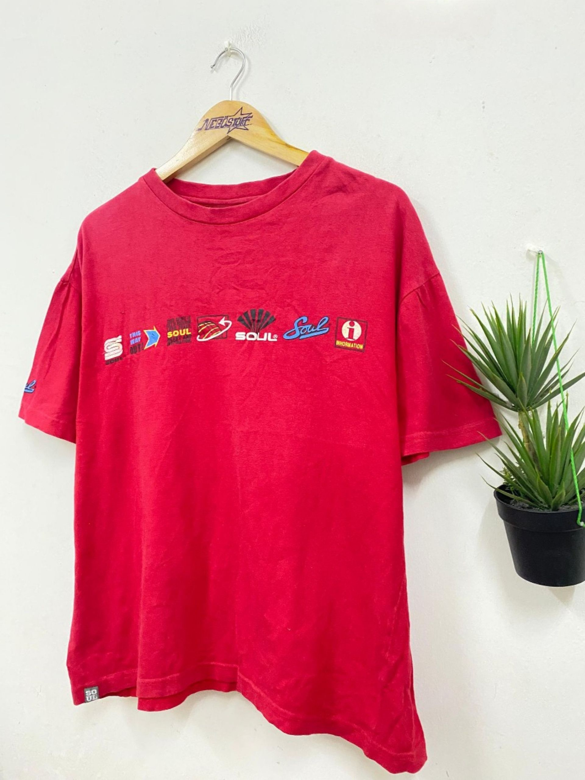 Vintage Vintage SOUL Streetwear t shirt skateboard Size US XL / EU 56 / 4 - 3 Thumbnail