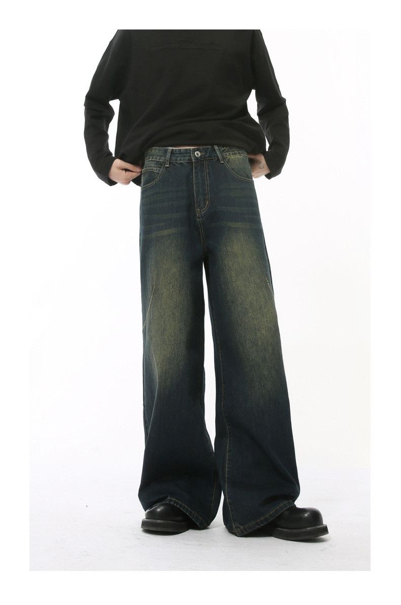 Japanese Brand × Jean American high street retro distressed oversize loose jeans Size US 34 / EU 50 - 3 Thumbnail