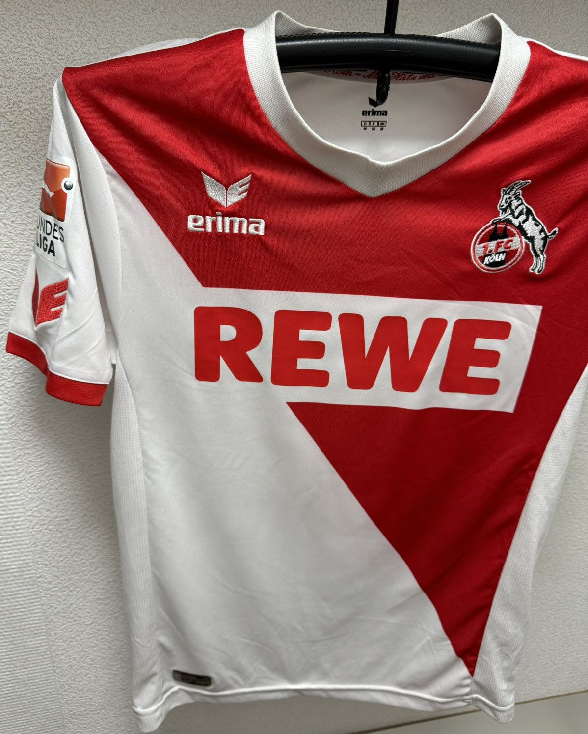 Erima Fc Koln Erima Rewe Bundes Liga soccer jersey M sz patch Size US M / EU 48-50 / 2 - 3 Thumbnail