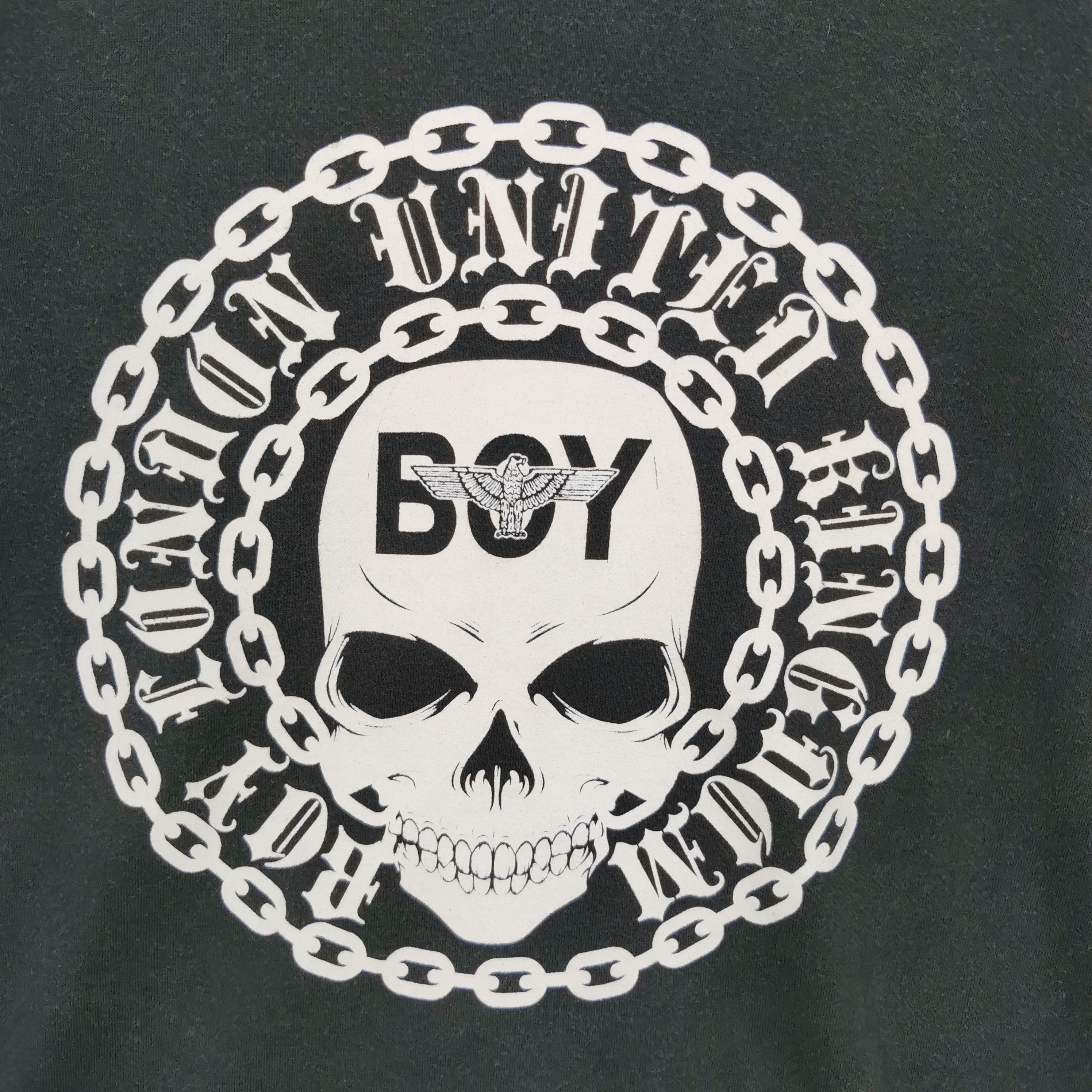 Boy London × Vintage Vintage Boy London Sweater Boy London Skulls Sweatshirt Size US M / EU 48-50 / 2 - 3 Thumbnail