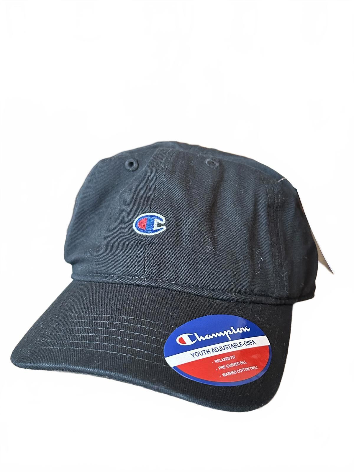 Champion Champion Youth Adjustable Black Baseball Cap Size ONE SIZE - 1 Thumbnail