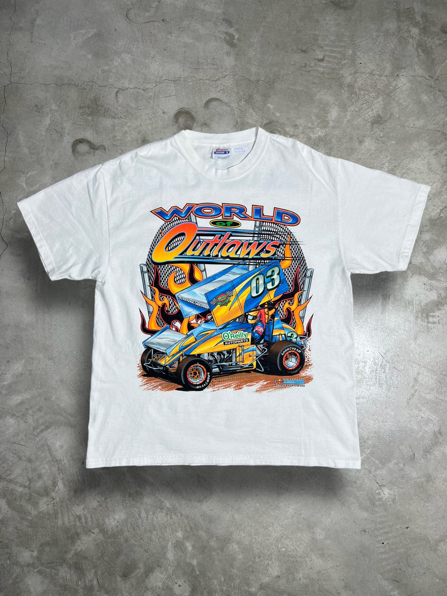 Vintage Vintage 25th Anniversary World of Outlaws Art T (L) GTME070 Size US L / EU 52-54 / 3 - 1 Thumbnail