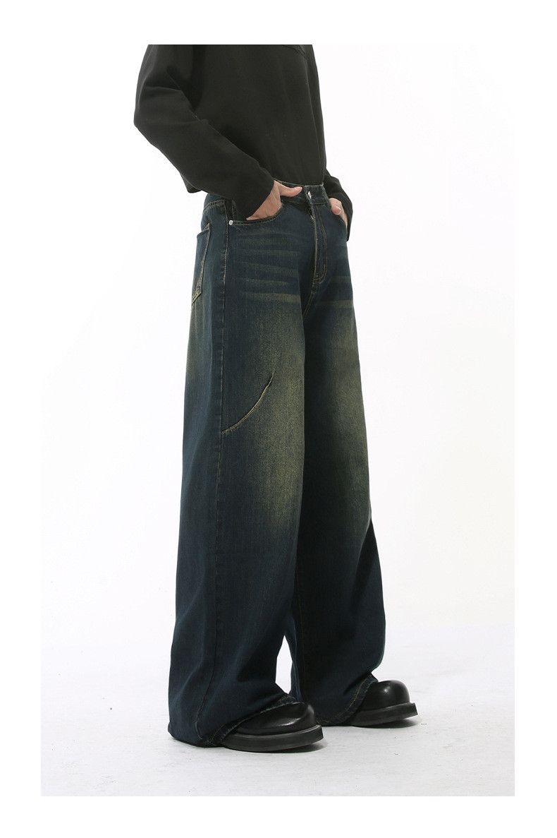 Japanese Brand × Jean American high street retro distressed oversize loose jeans Size US 34 / EU 50 - 4 Thumbnail