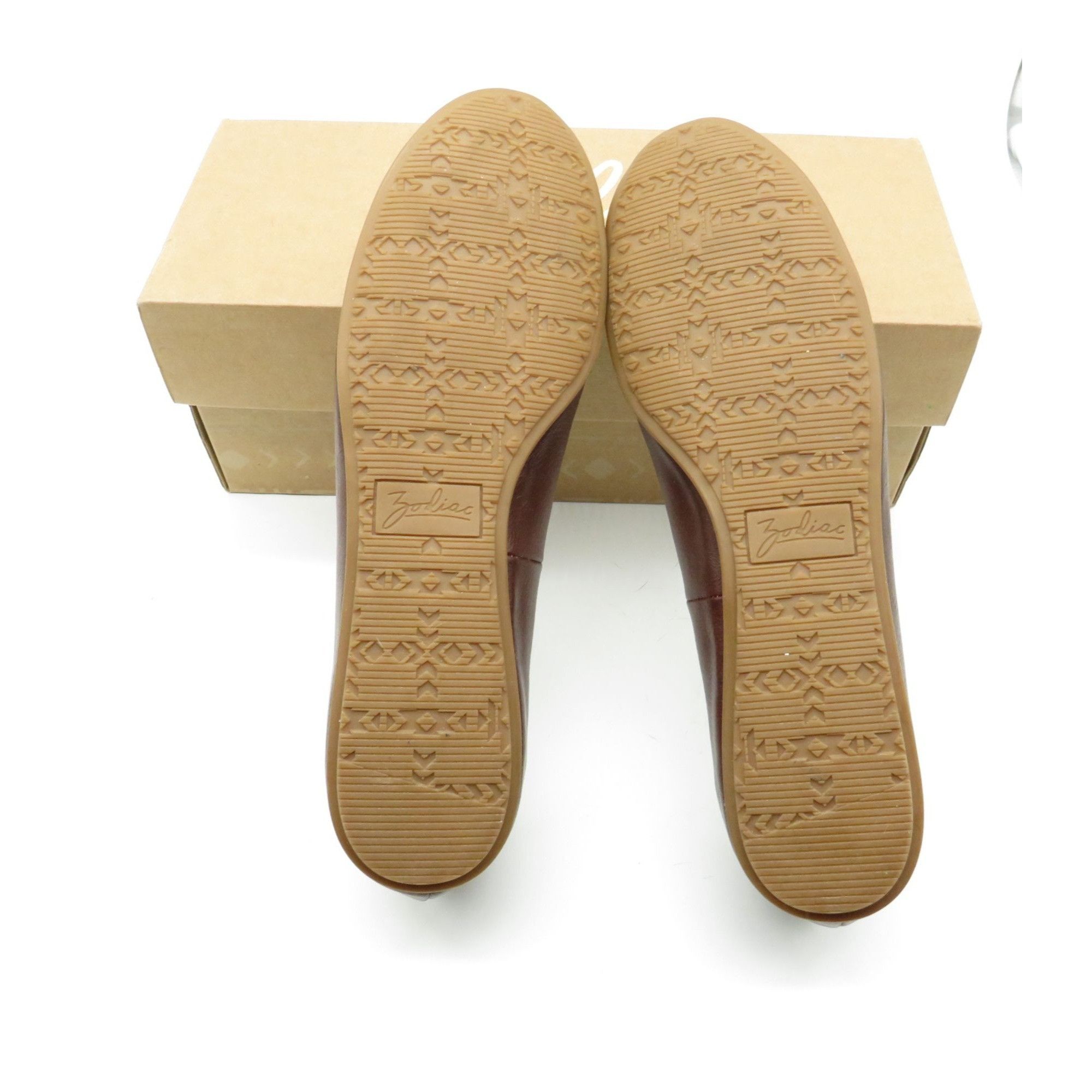 Other Zodiac Brown Leather Ballet Flats Women's Size 9M Slip-On Co Size US 8 / IT 38 - 7 Thumbnail