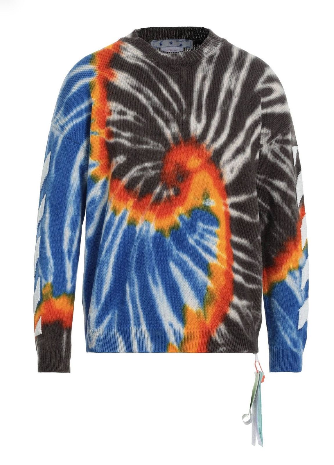 Off-White off-white tie dye crewneck sweater Virgil Abloh OW logo Size US M / EU 48-50 / 2 - 2 Thumbnail