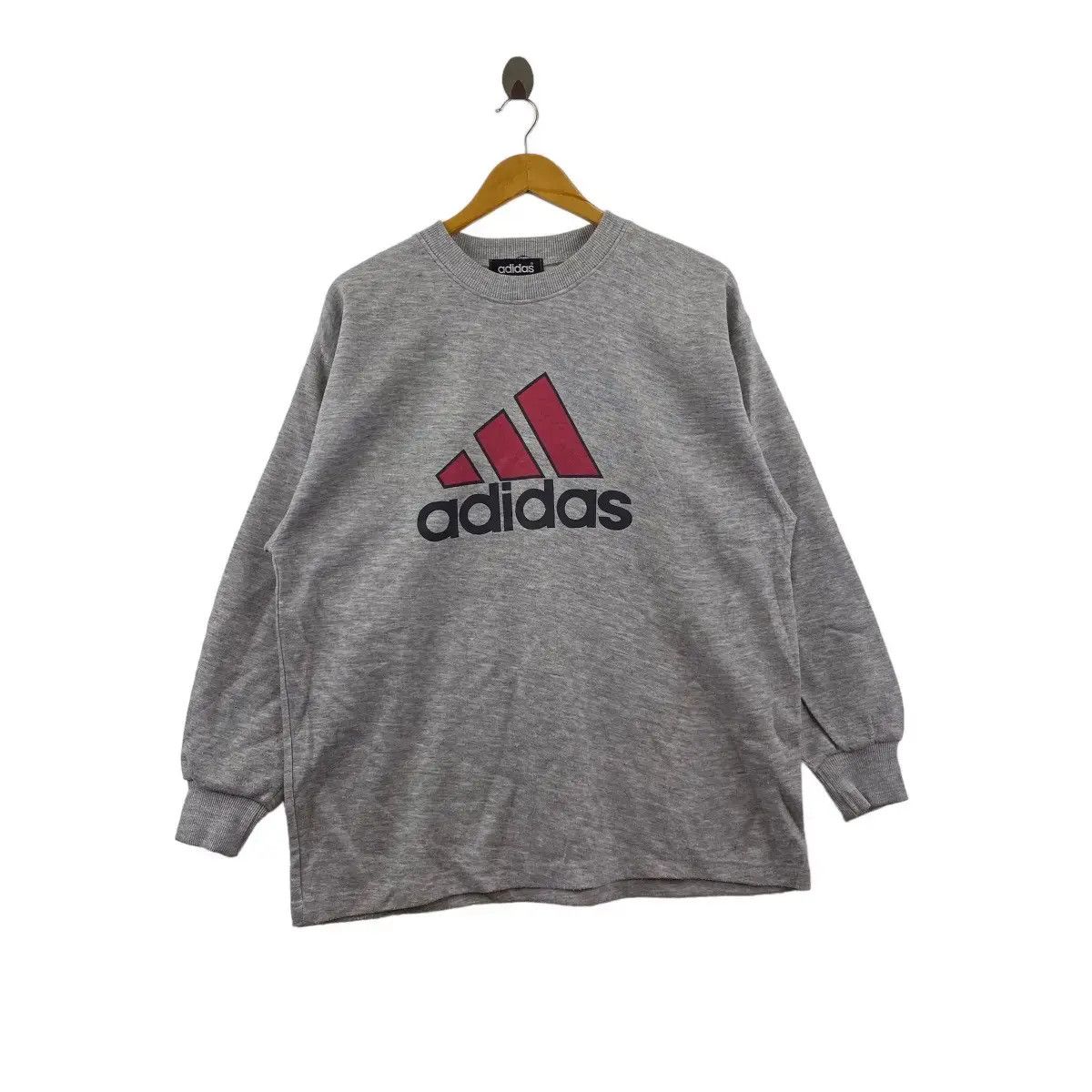 Adidas Vintage 90’ ADIDAS EQUIPMENT Printed Logo Baggy Sweatshirt Size L / US 10 / IT 46 - 1 Thumbnail