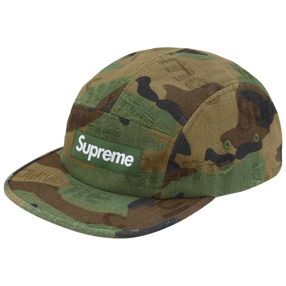 Supreme Supreme Jacquard Logos Denim Camp Cap Size ONE SIZE - 1 Thumbnail