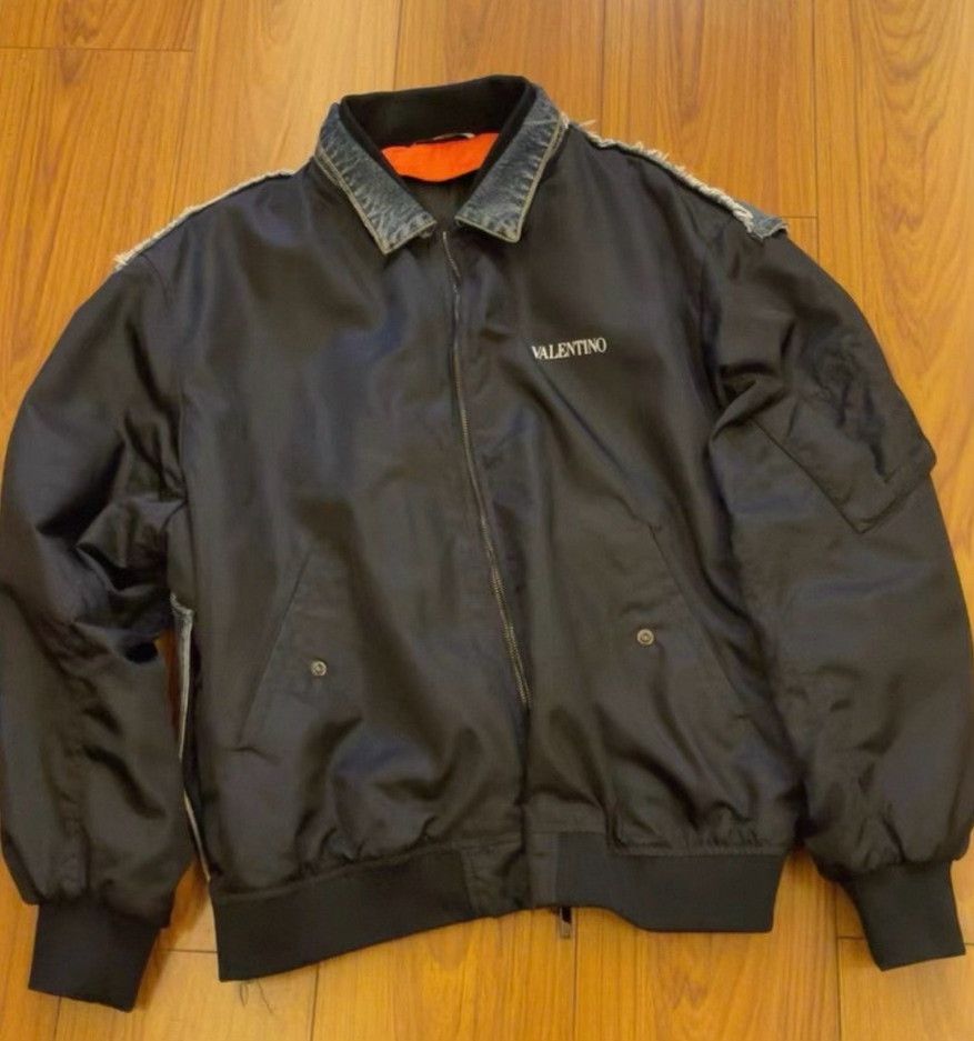 Valentino Valentino Black Bomber Outerwear Size US M / EU 48-50 / 2 - 1 Thumbnail