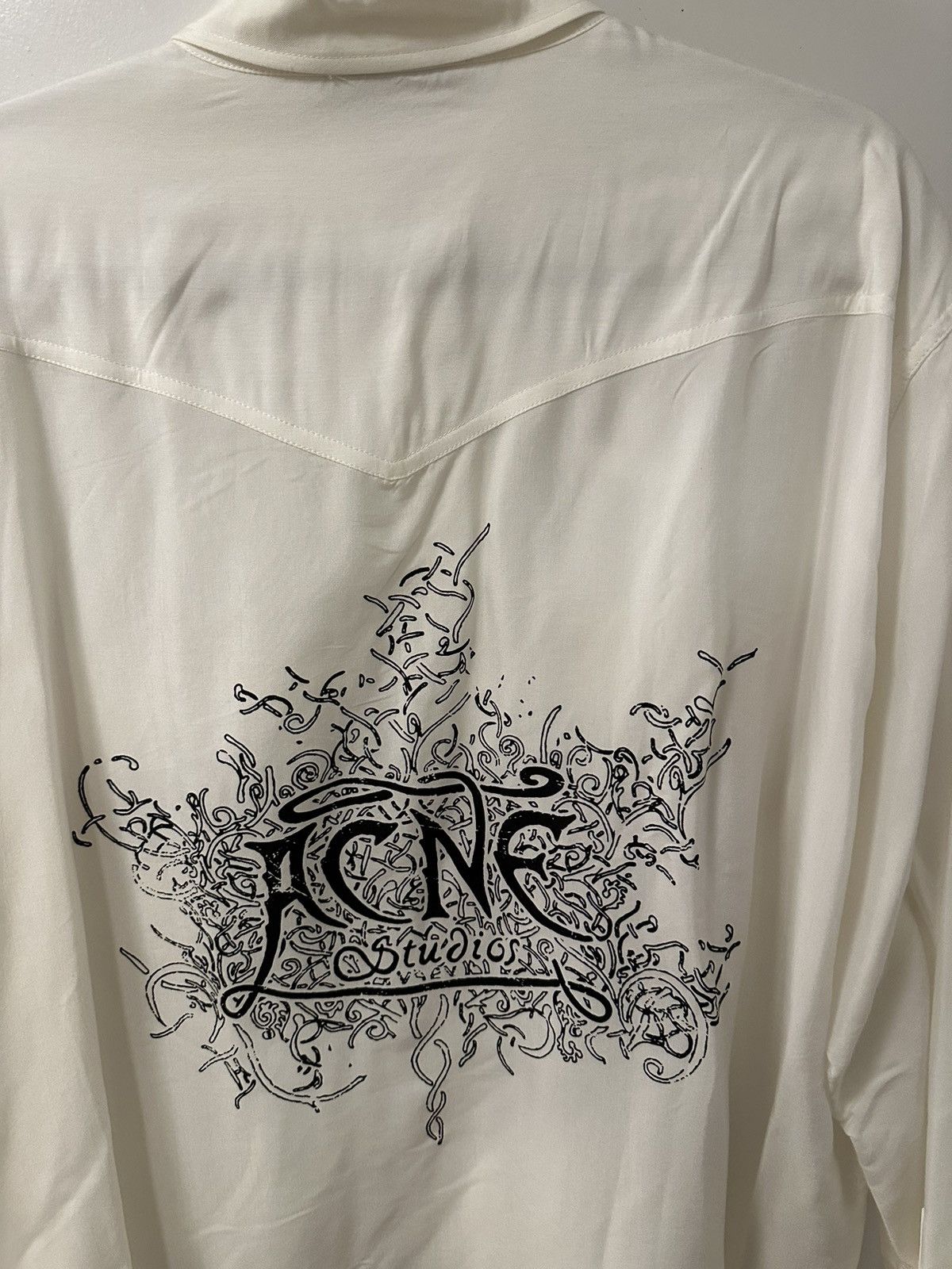 Acne Studios Sandrok Fluid Viscose Western Shirt, size 52 Size US XL / EU 56 / 4 - 10 Thumbnail