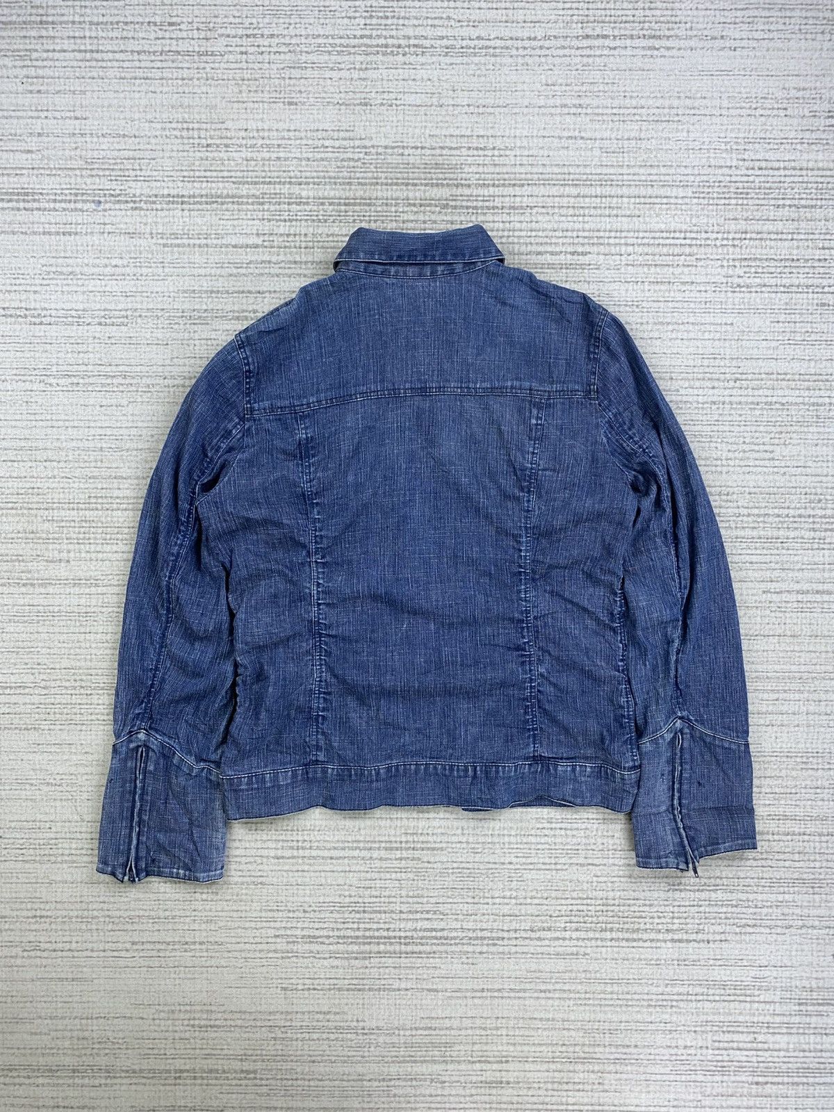 Vintage Vtg Passione Final Home Inspired Multizipper Denim Jacket Size US M / EU 48-50 / 2 - 2 Thumbnail