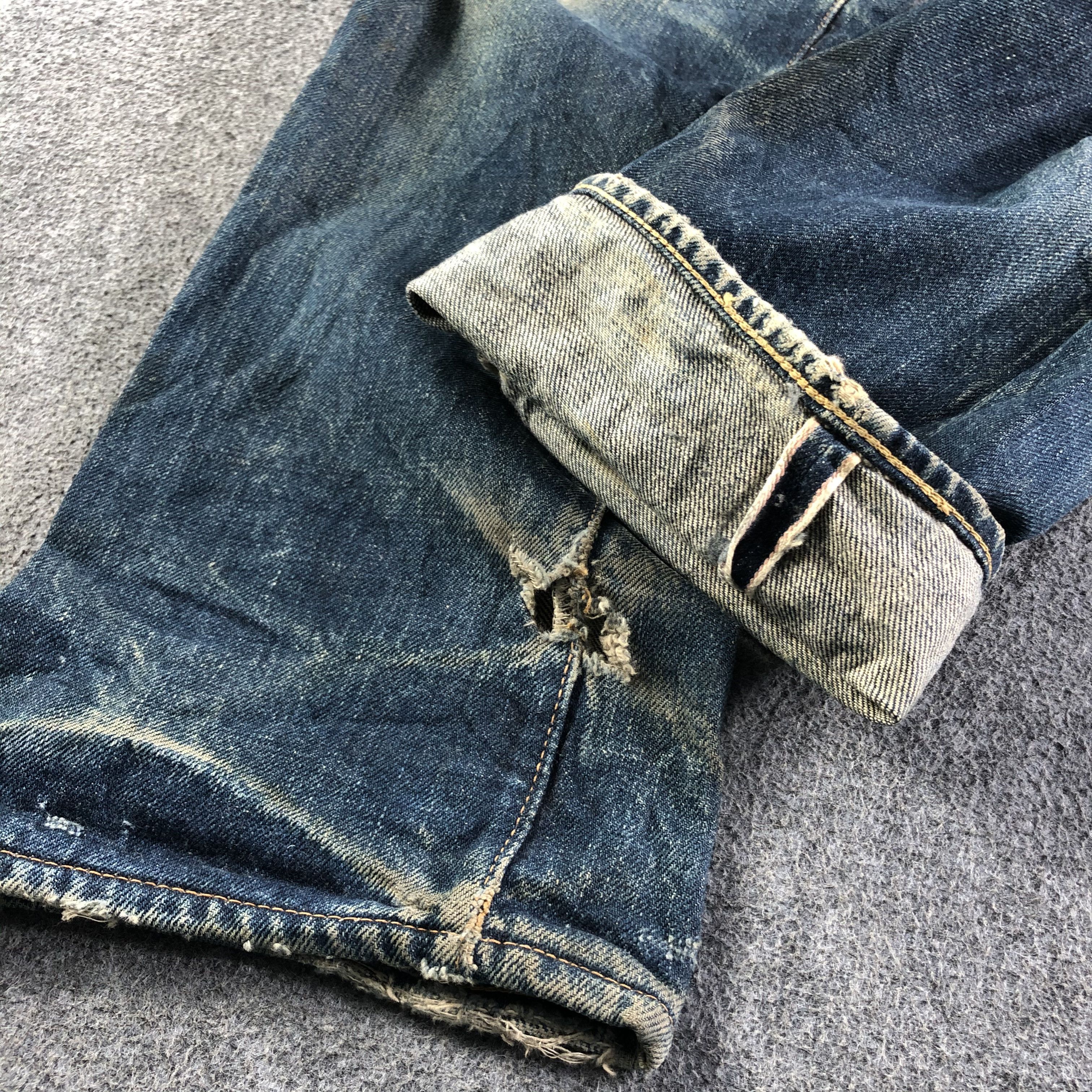 Japanese Brand Vintage Psycho Wheels Selvedge Jeans-J3784 Size US 29 - 7 Thumbnail
