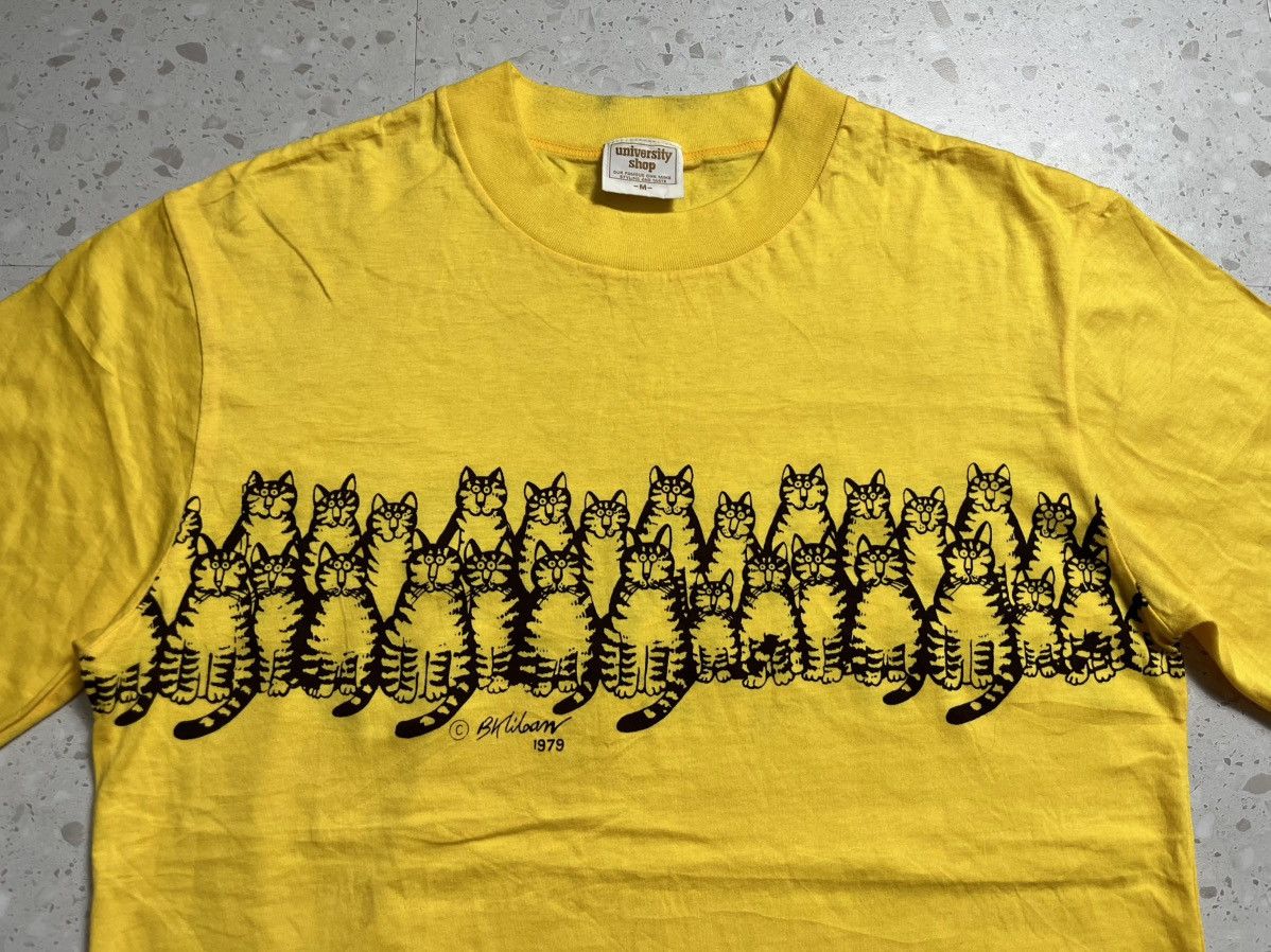 Vintage Vintage 1979 Bkliban cats by university shop single stich Size US M / EU 48-50 / 2 - 3 Thumbnail