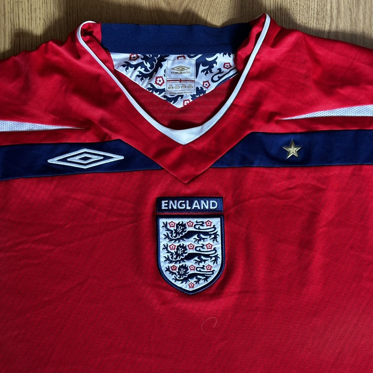 Umbro ENGLAND TEAM 2008/2010 FOOTBALL SOCCER JERSEY AWAY UMBRO Size US XXL / EU 58 / 5 - 2 Thumbnail