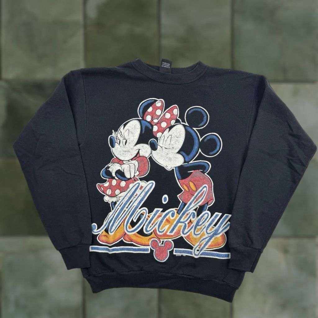 Mickey Unlimited VINTAGE Mickey Sweatshirt Adult Small Black Walt Disney 90s Crew Neck Pullover Mens S 90s Cartoon USA Disney World Mickey Unlimited Size US S / EU 44-46 / 1 - 1 Thumbnail
