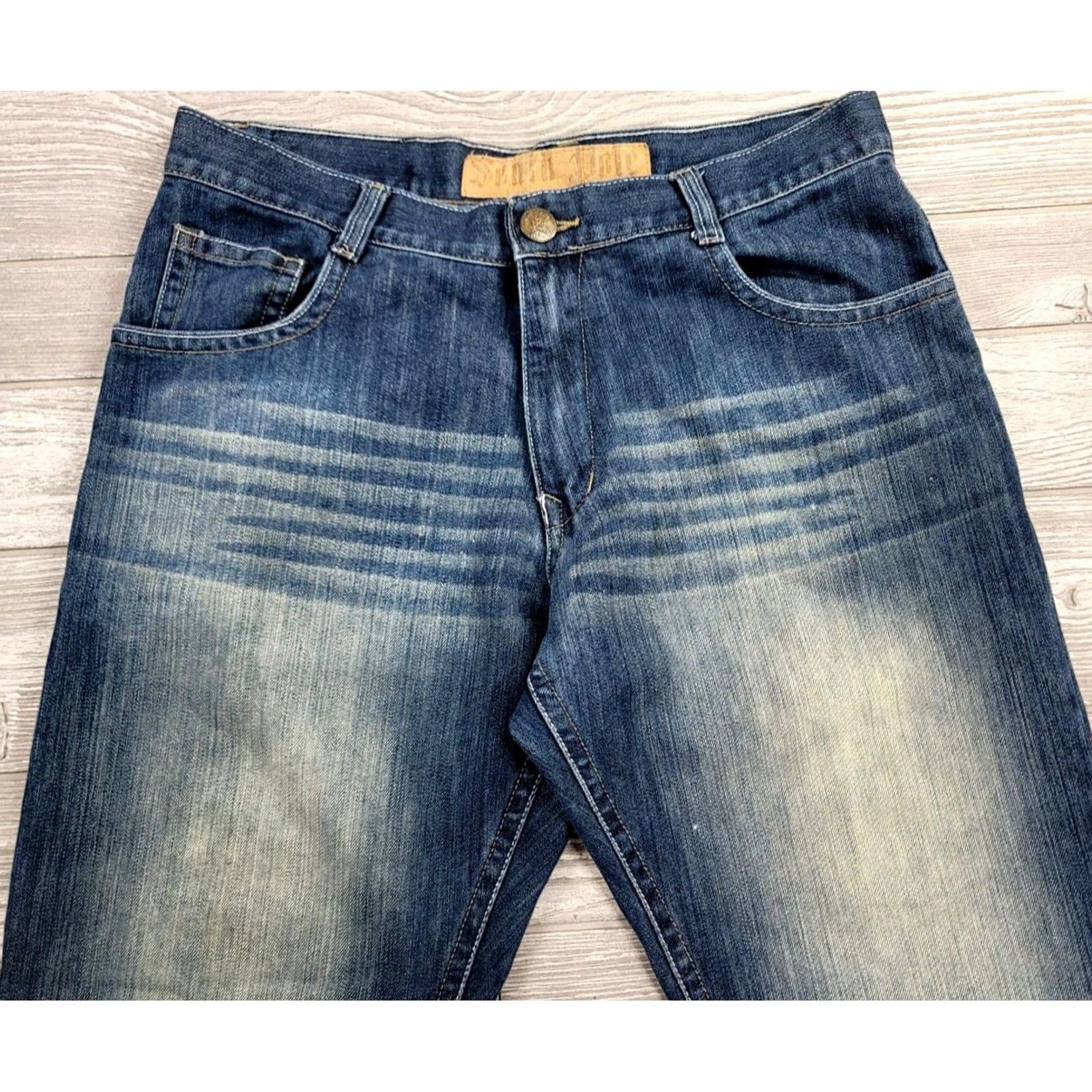 Southpole VINTAGE Southpole Jeans Blue Mens 36x29 Baggy Wide Flare Distressed JNCO 90s Hip Hop Y2K Jeans Mens Size US 36 / EU 52 - 4 Thumbnail