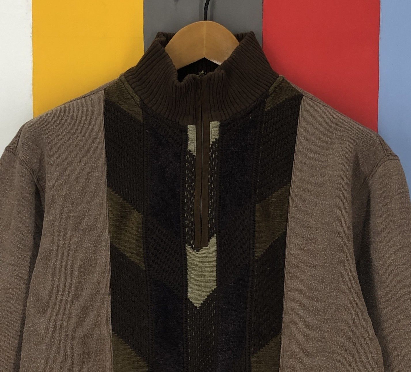 Lindbergh LINDBERGH Turtle Neck Zipper Sweatshirt #1610/02 Size US M / EU 48-50 / 2 - 2 Thumbnail