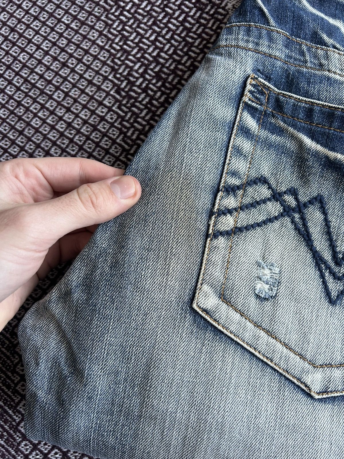 Japanese Brand Fishbone Japanese Style Faded Washed Jeans Y2K Size 33 Rare Size US 33 - 20 Thumbnail