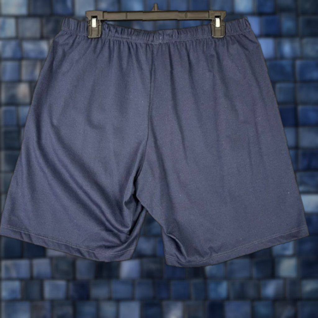 Vintage PatPrimo Shorts Mens L Bermuda Knit Elastic Waist Modern Classic Everyday Casual Mens Blue Bermuda Knit Elastic Waist Modern Classic Everyday Casual Size US 33 - 1 Thumbnail