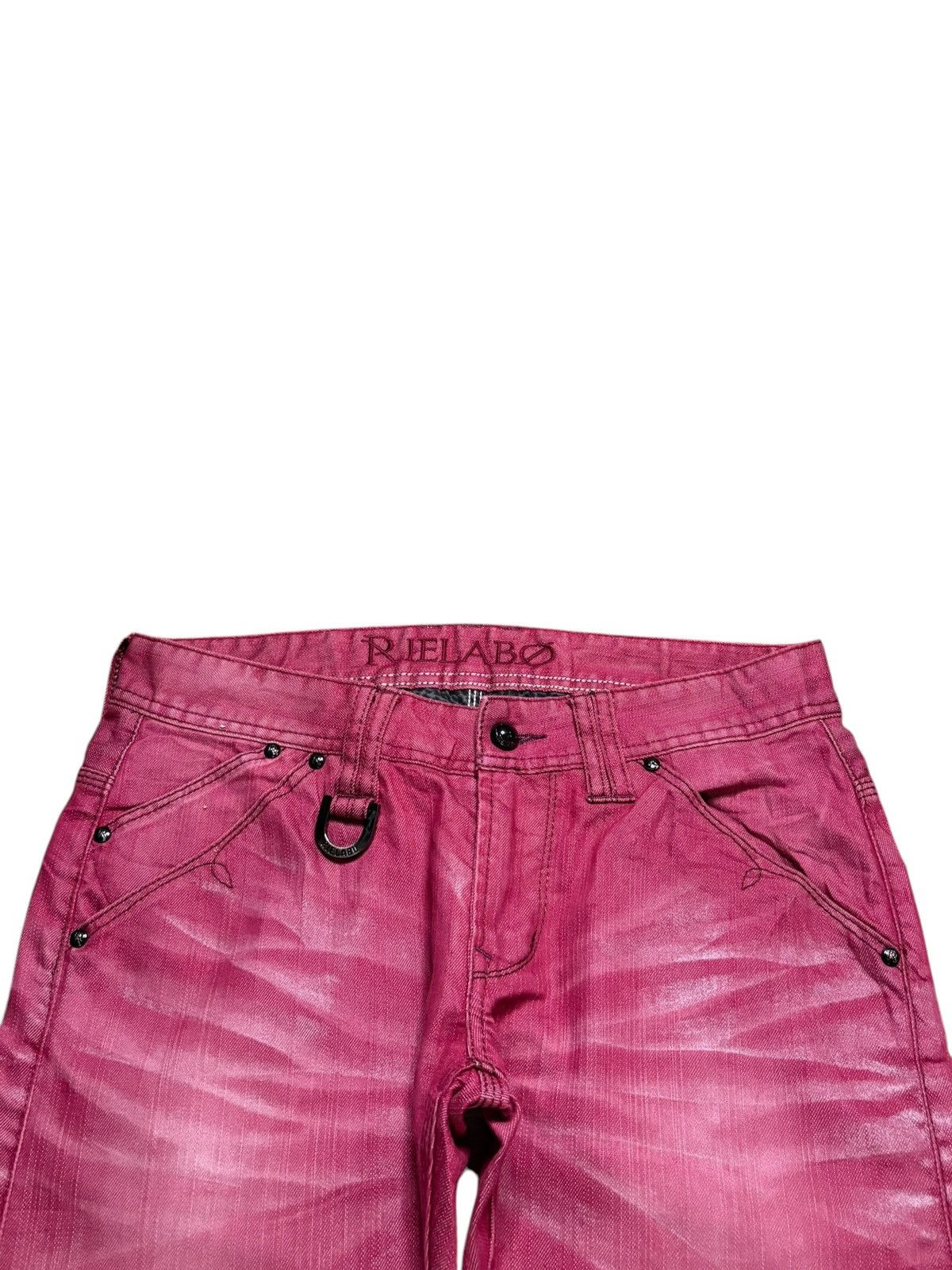 If Six Was Nine × Japanese Brand × Tornado Mart Vintage Rielabo X NCFM Distressed Bootcut Flare Jeans Size US 30 / EU 46 - 4 Thumbnail