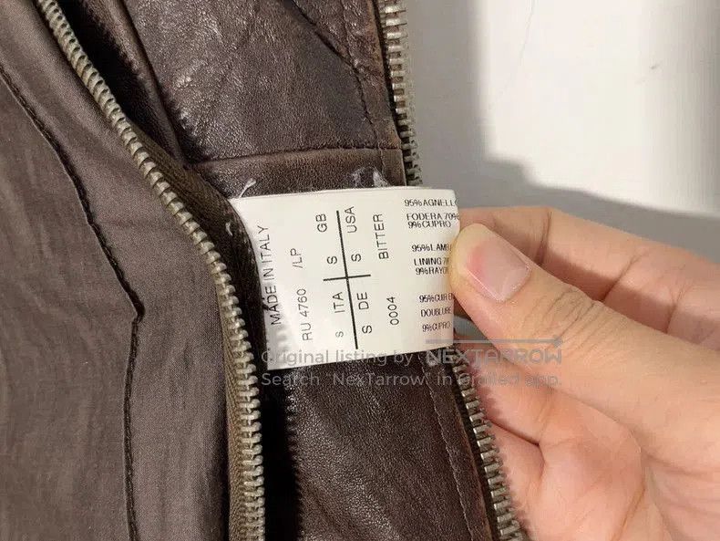 Rick Owens Rick Owens High Collar Leather Jacket. Size US M / EU 48-50 / 2 - 5 Thumbnail